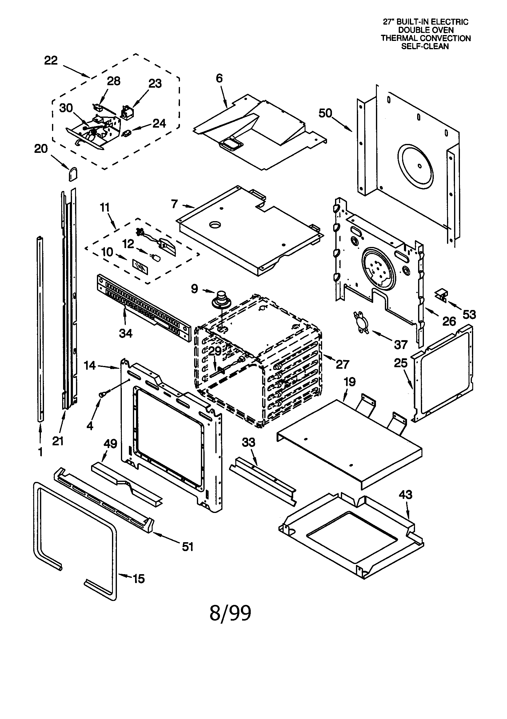 KitchenAid KEBS277DBL7 oven diagram