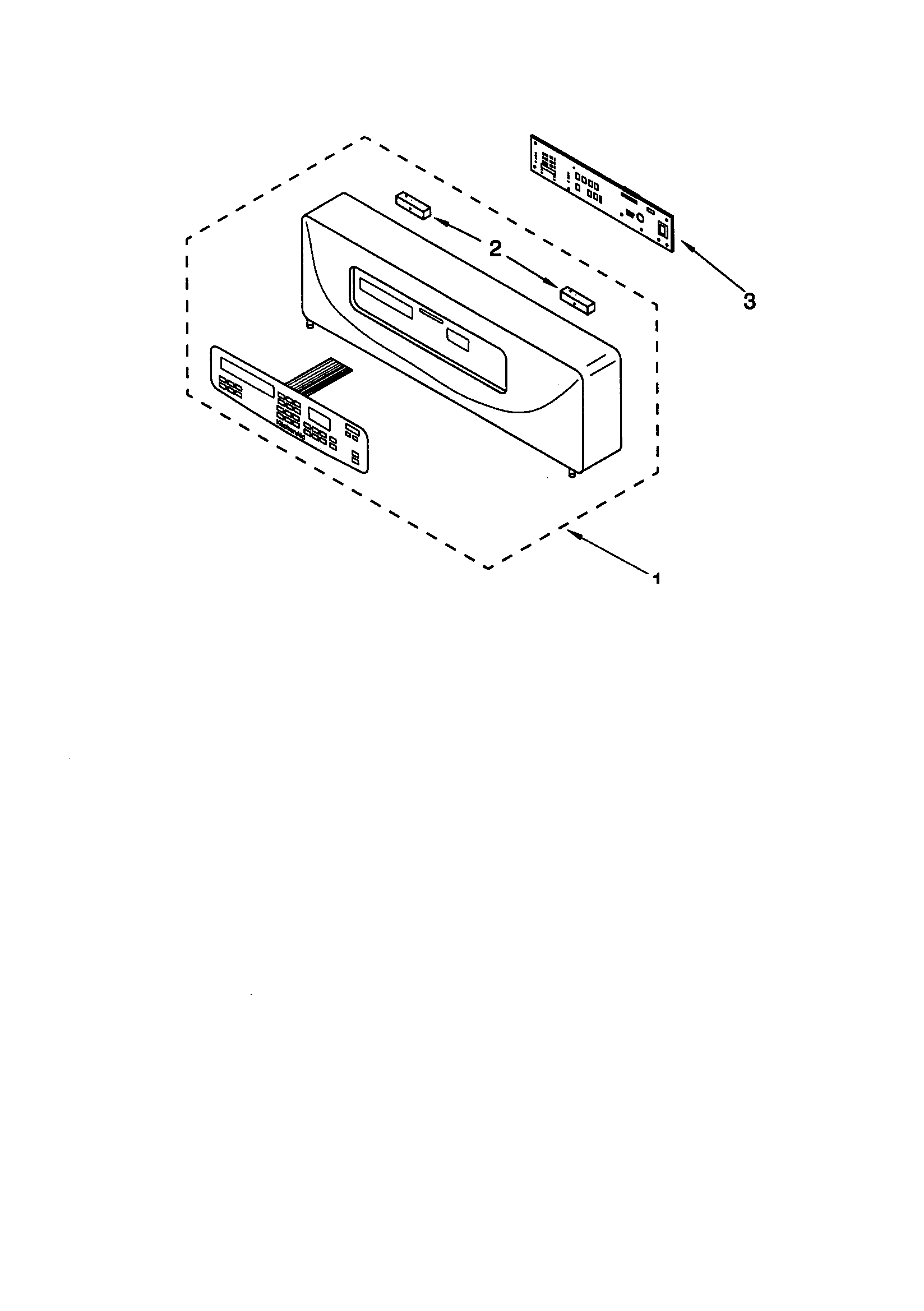 KitchenAid KEBS277DBL7 control panel diagram