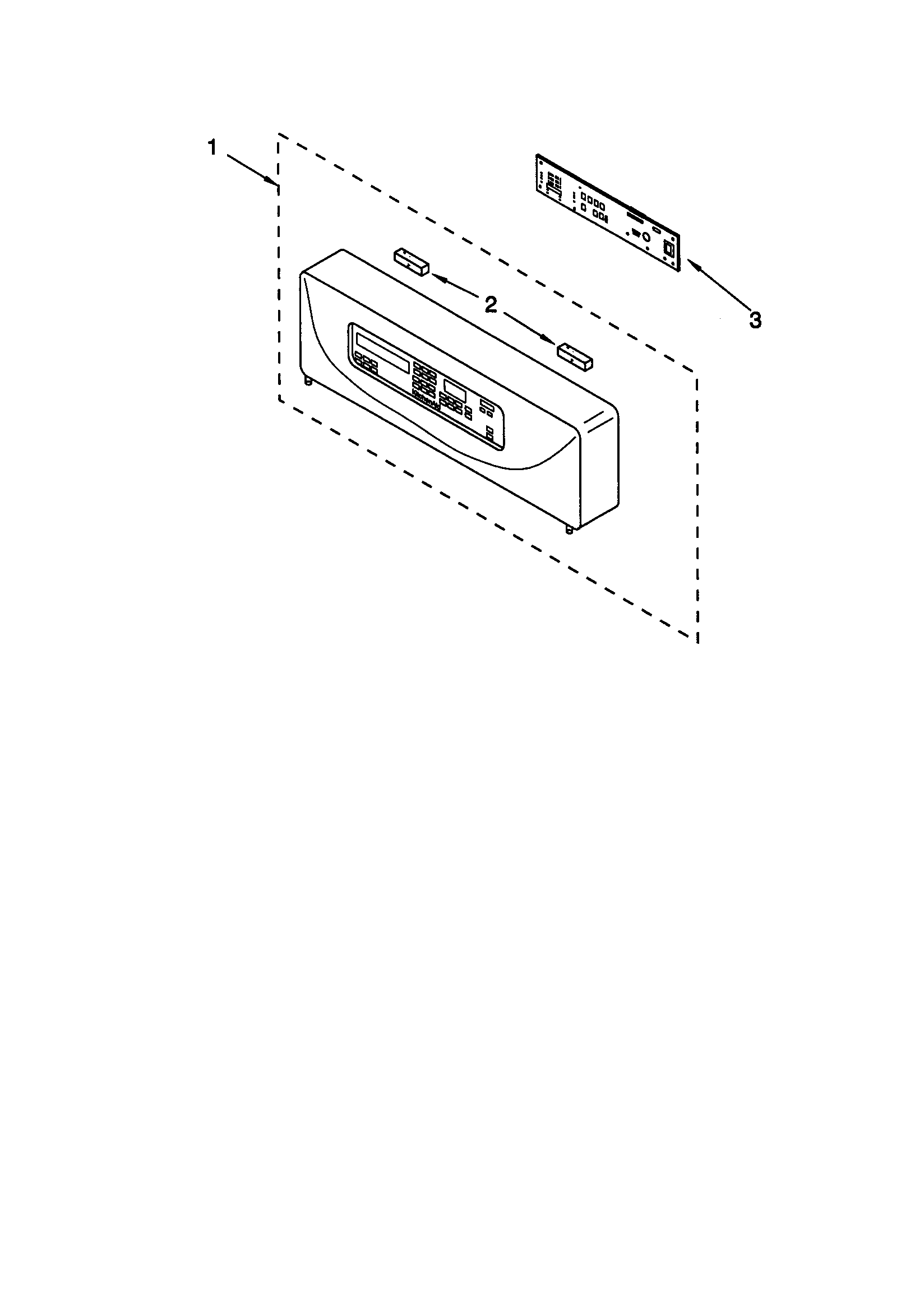 KitchenAid KEBS208DSS7 control panel diagram