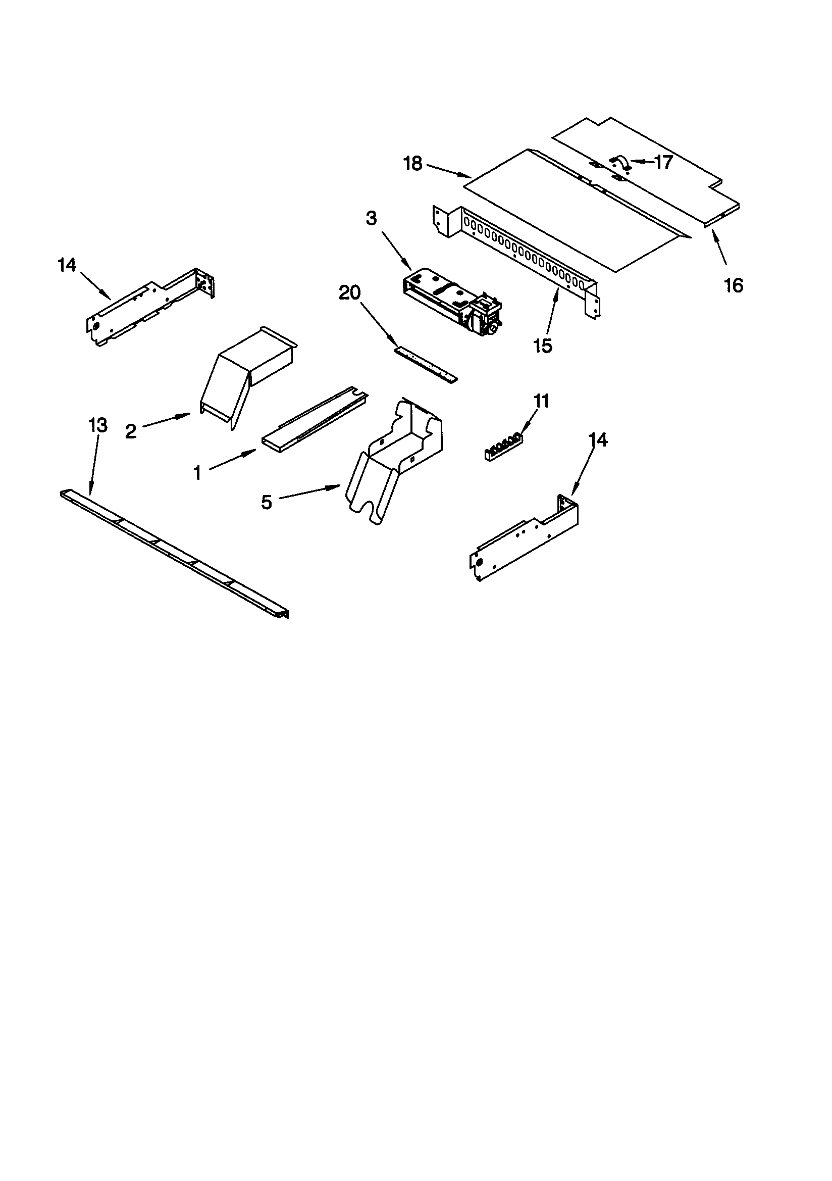 Whirlpool GBS277PDS1 top venting diagram