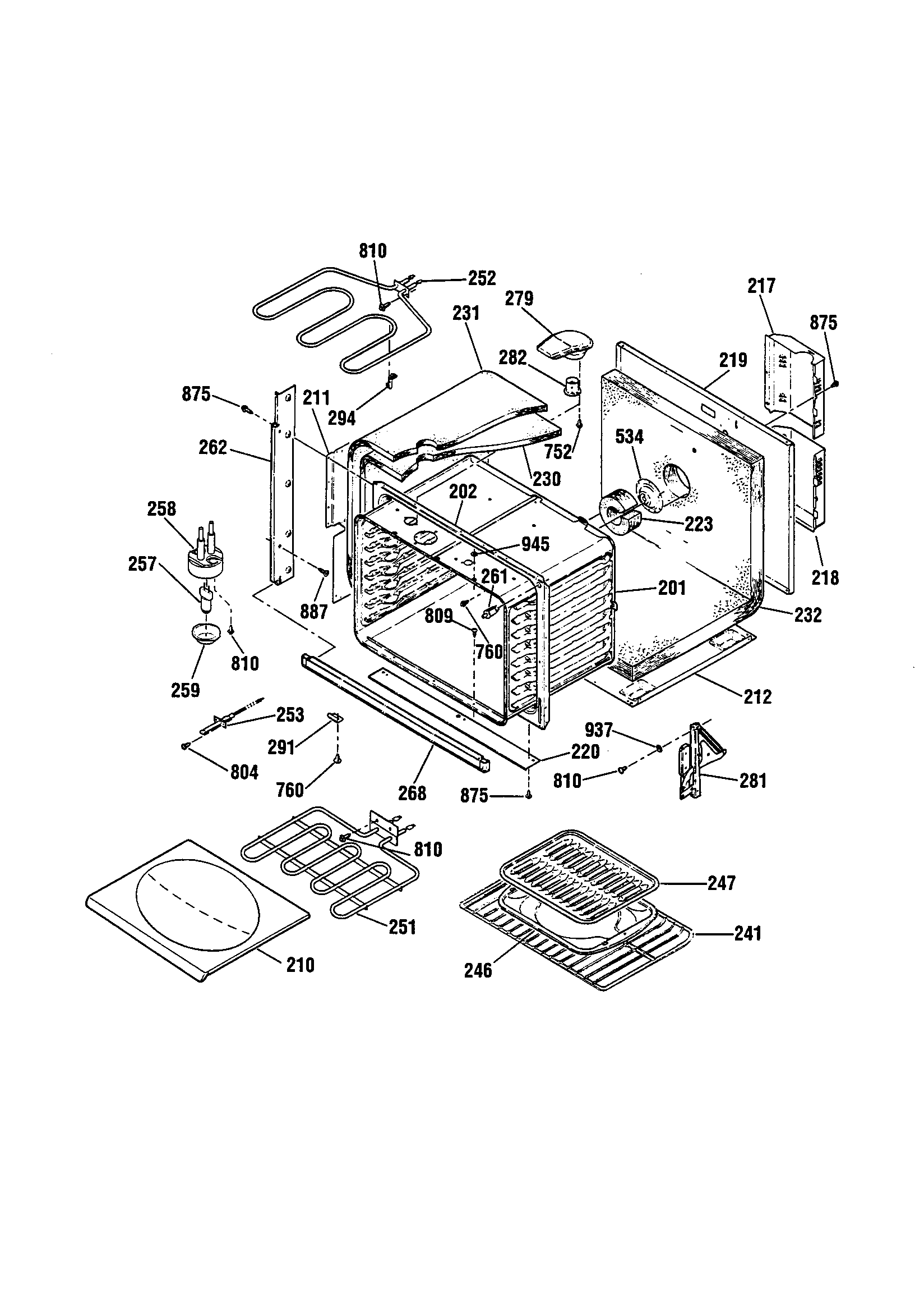 Kenmore Elite 91149009990 body diagram