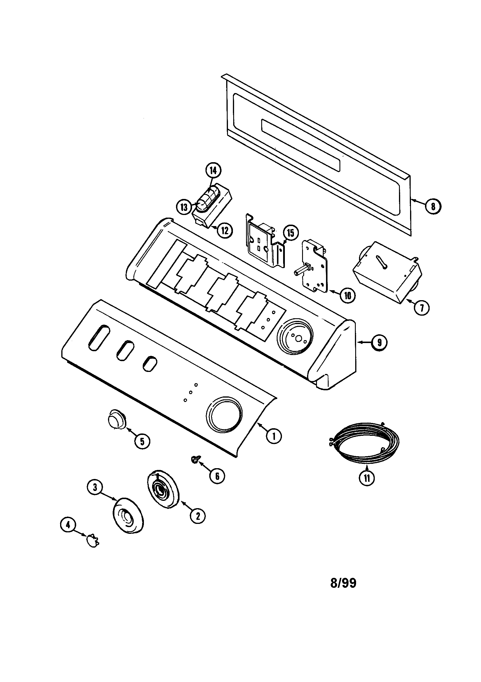 Maytag MDE6000AZG control panel diagram