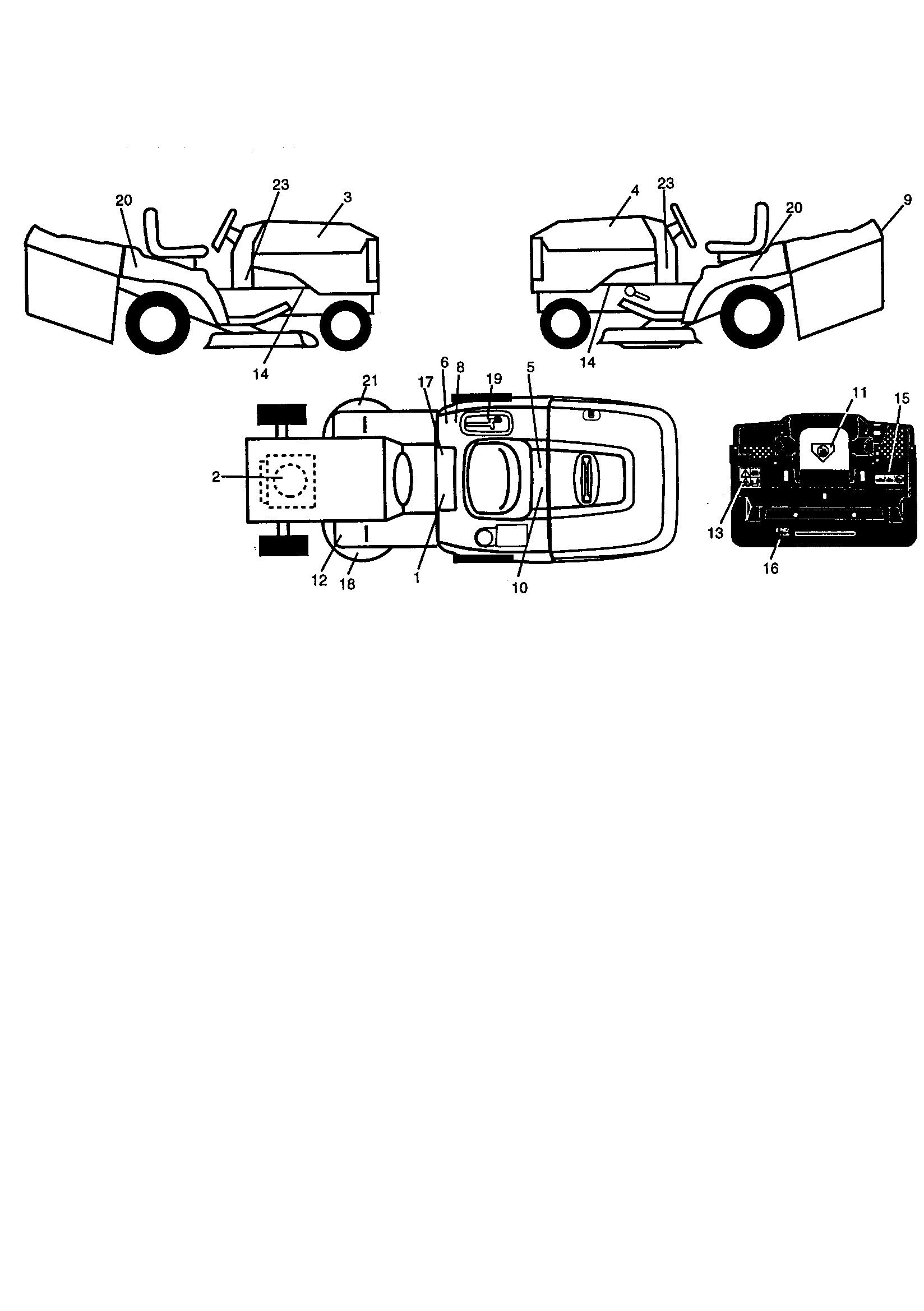 Craftsman 917259440 decals diagram