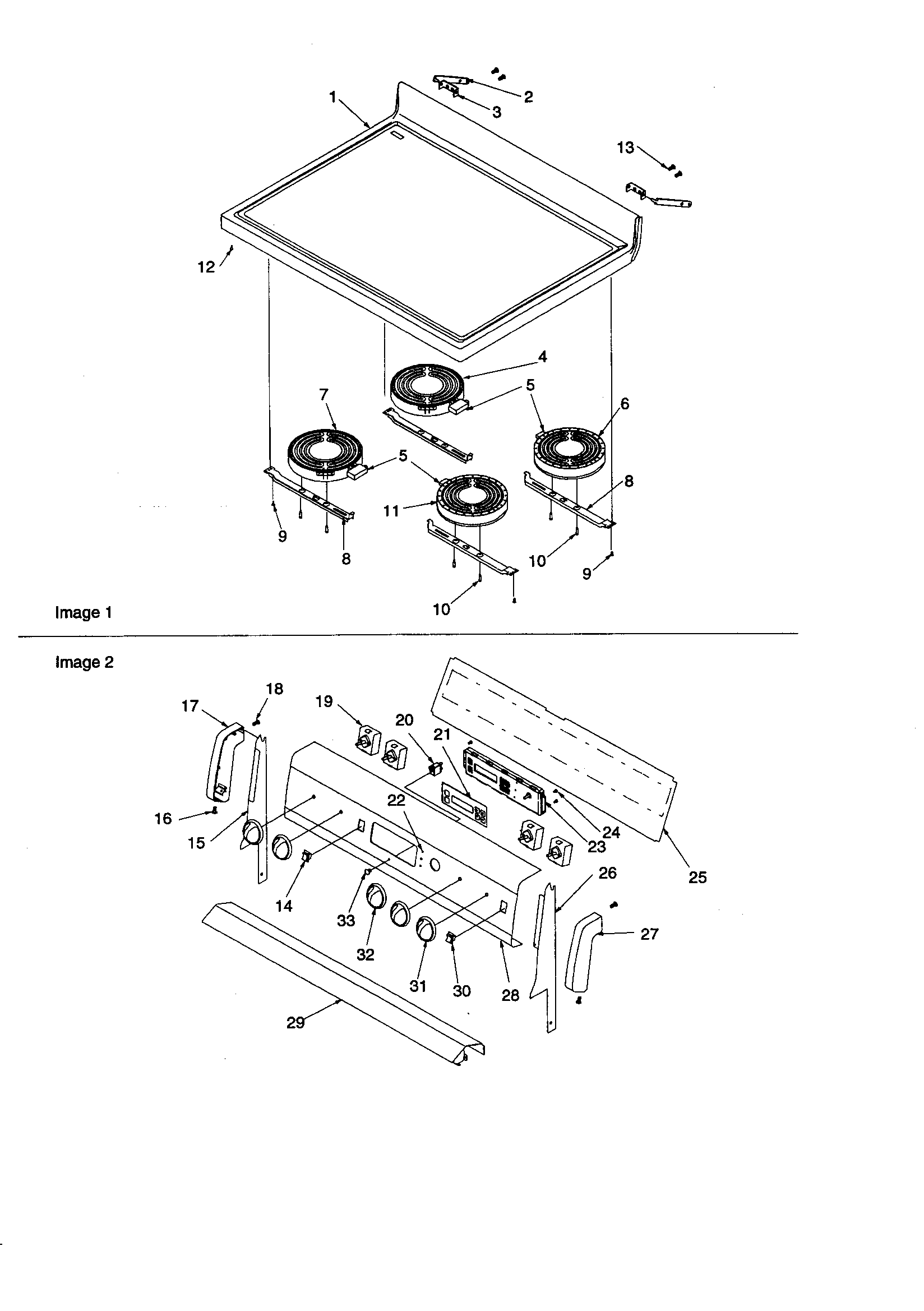Amana ARTC7003L/P1143690NL main top and backguard diagram