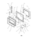 Amana RSL659P/P1170304M door assembly diagram