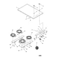 Amana AK2T30W2-P1143707NW cooktop assembly diagram