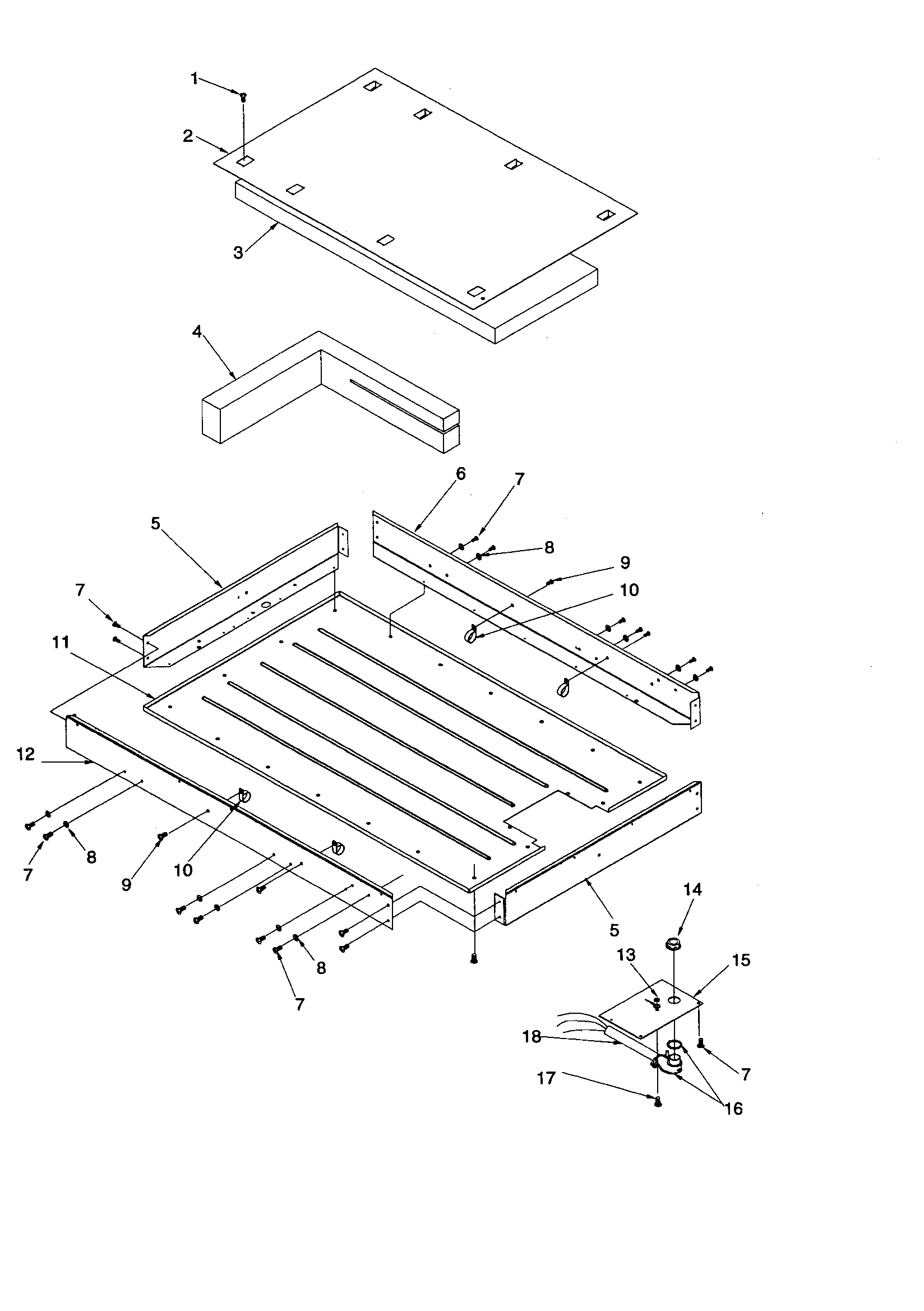 Amana AK2T30W2-P1143707NW heater box assembly diagram
