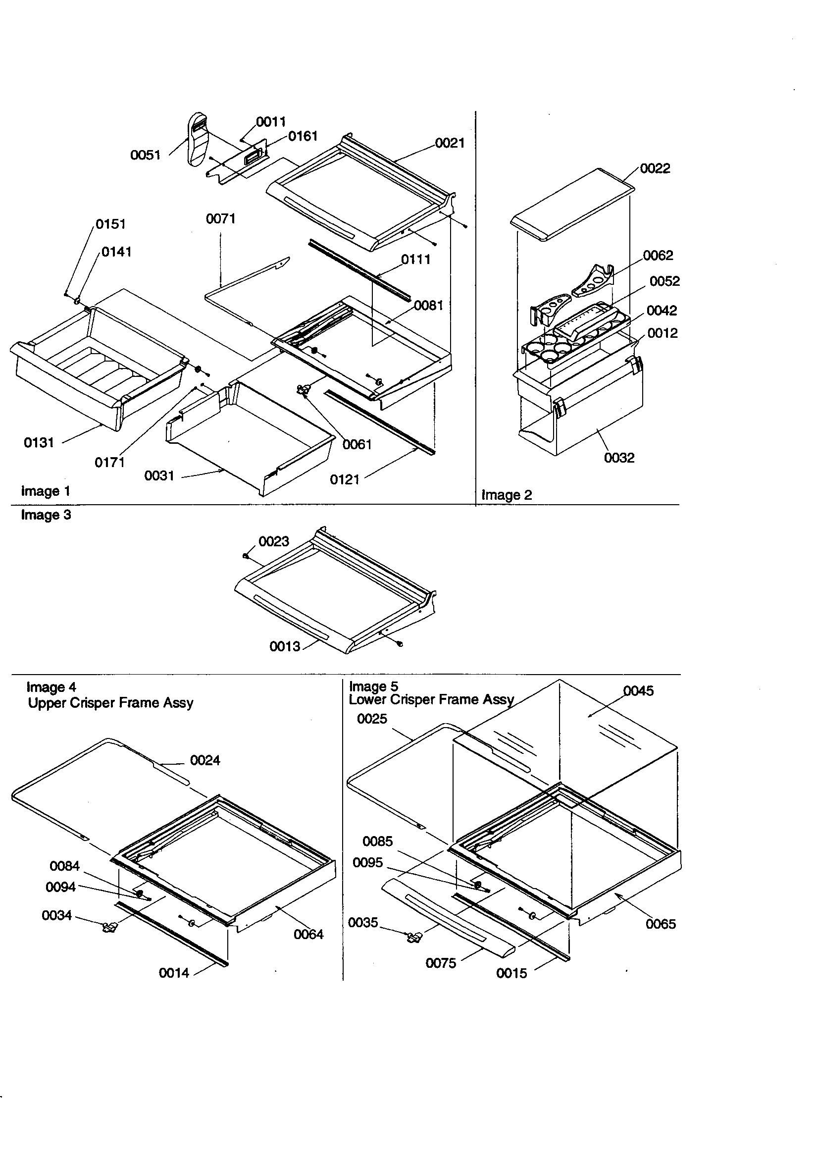 Amana SZD23VE-P1315309WE deli/shelves/crisper diagram