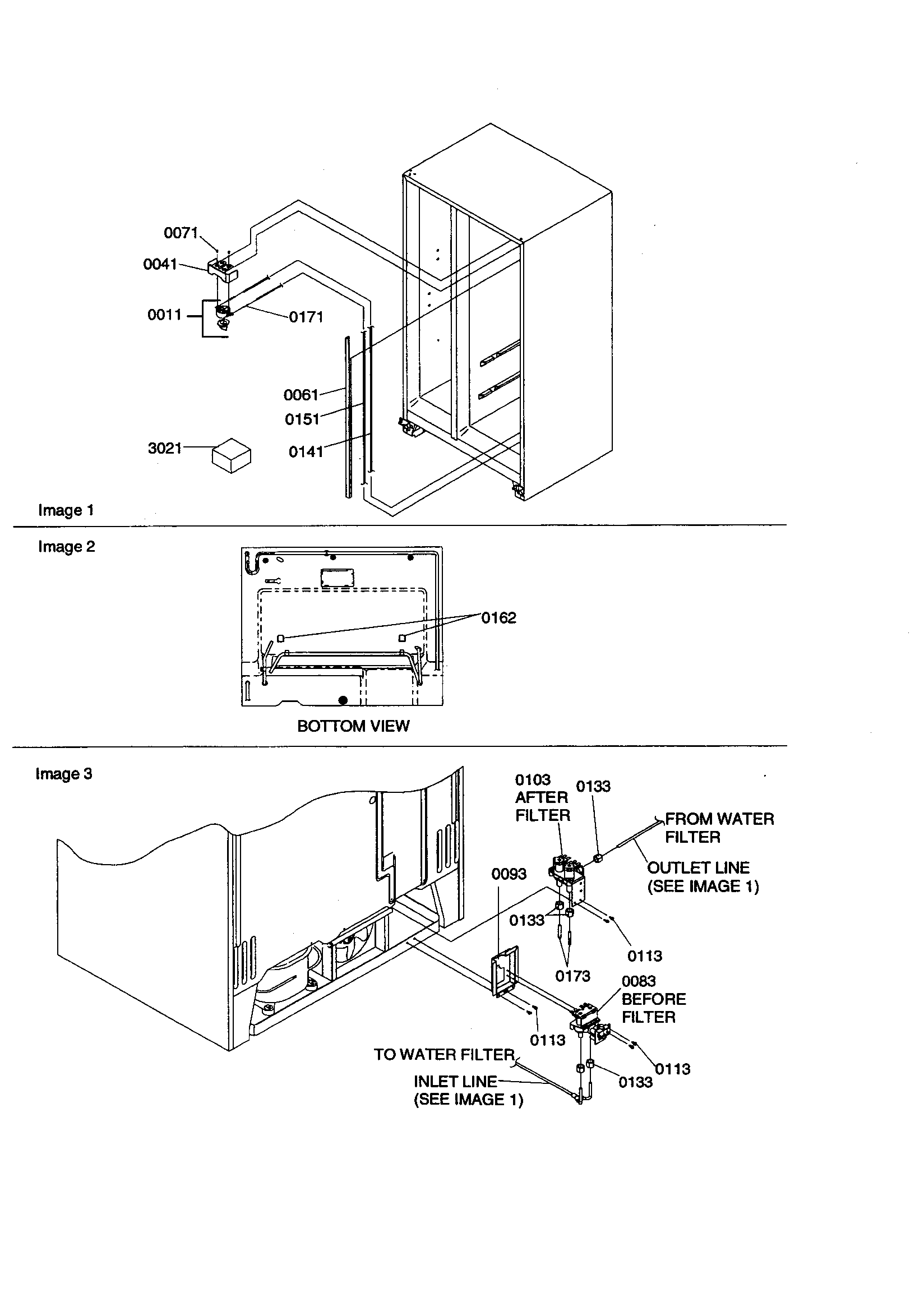 Amana SZD23VE-P1315309WE water filter diagram