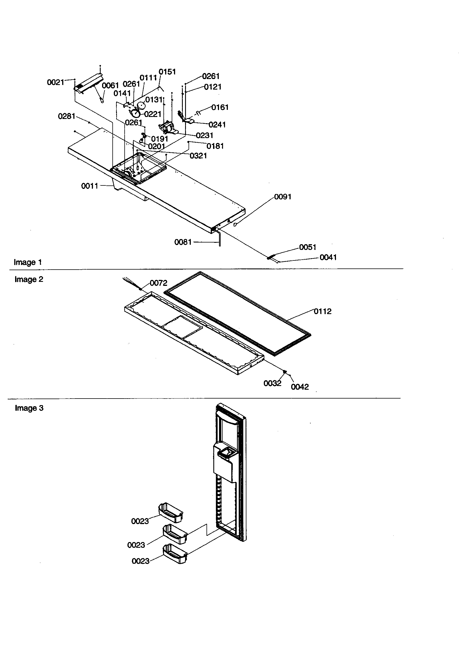 Amana SZD26VW-P1315207WW freezer door diagram