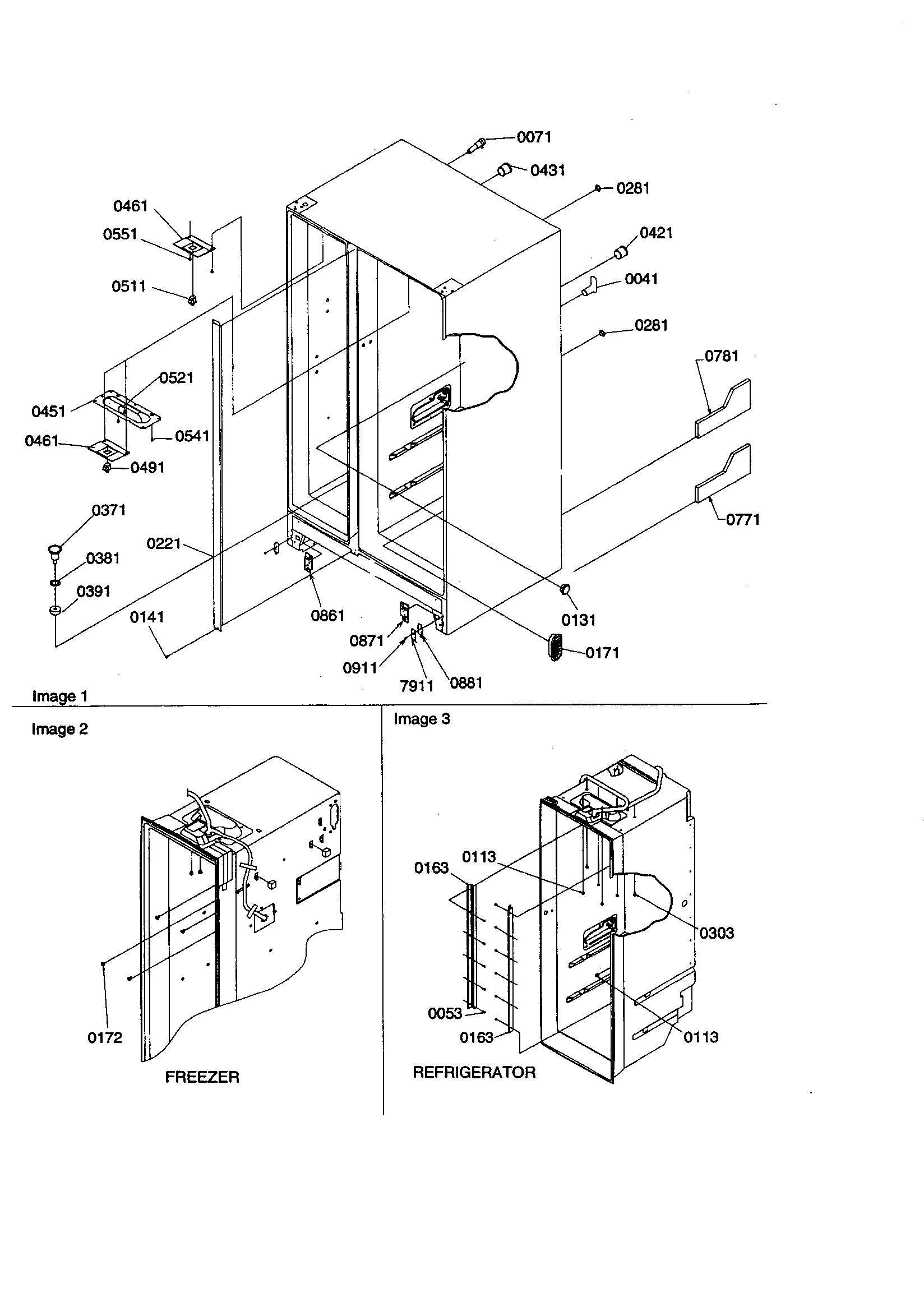Amana SZD26VW-P1315207WW cabinet diagram