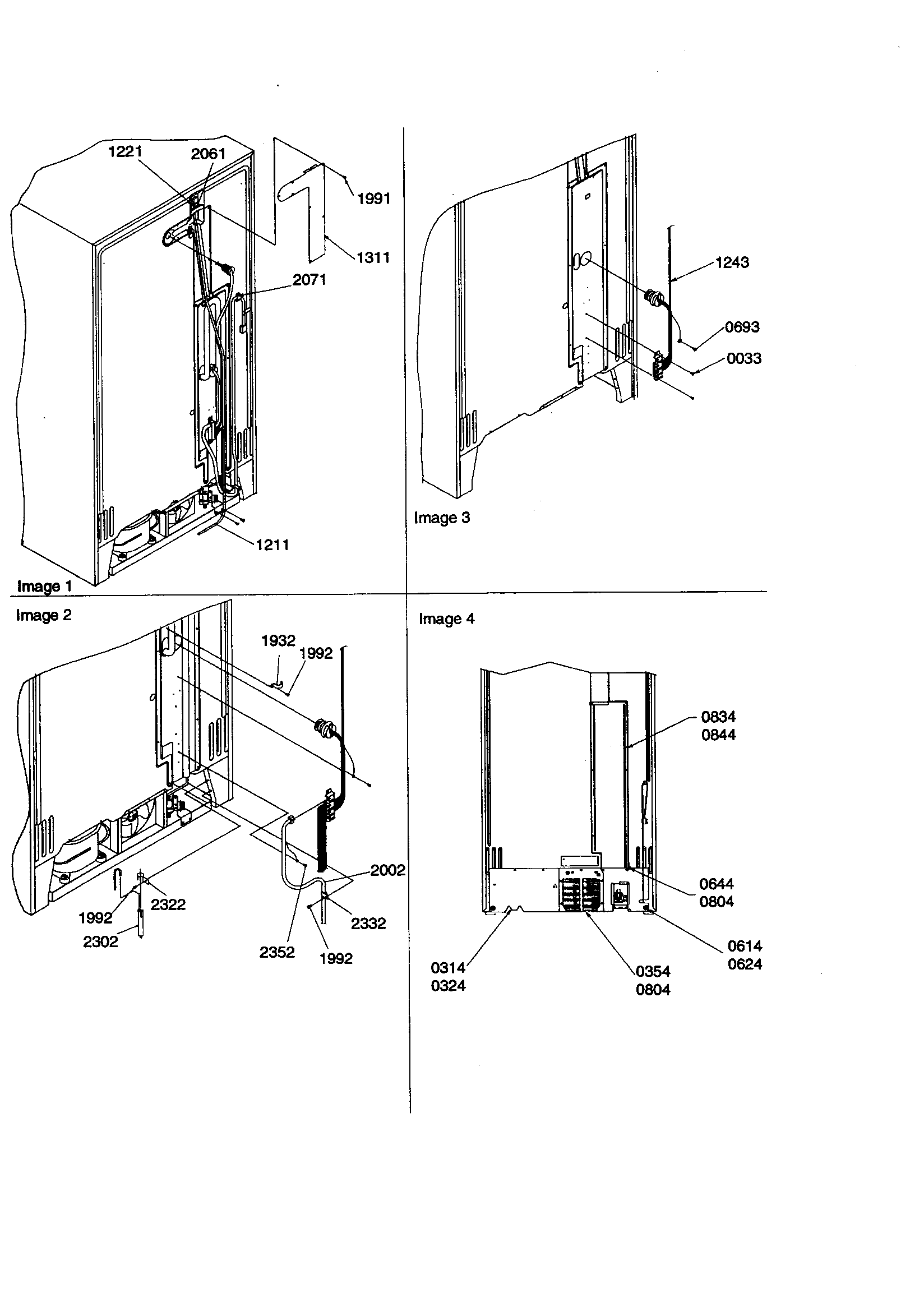 Amana SZD26VW-P1315207WW cabinet back diagram