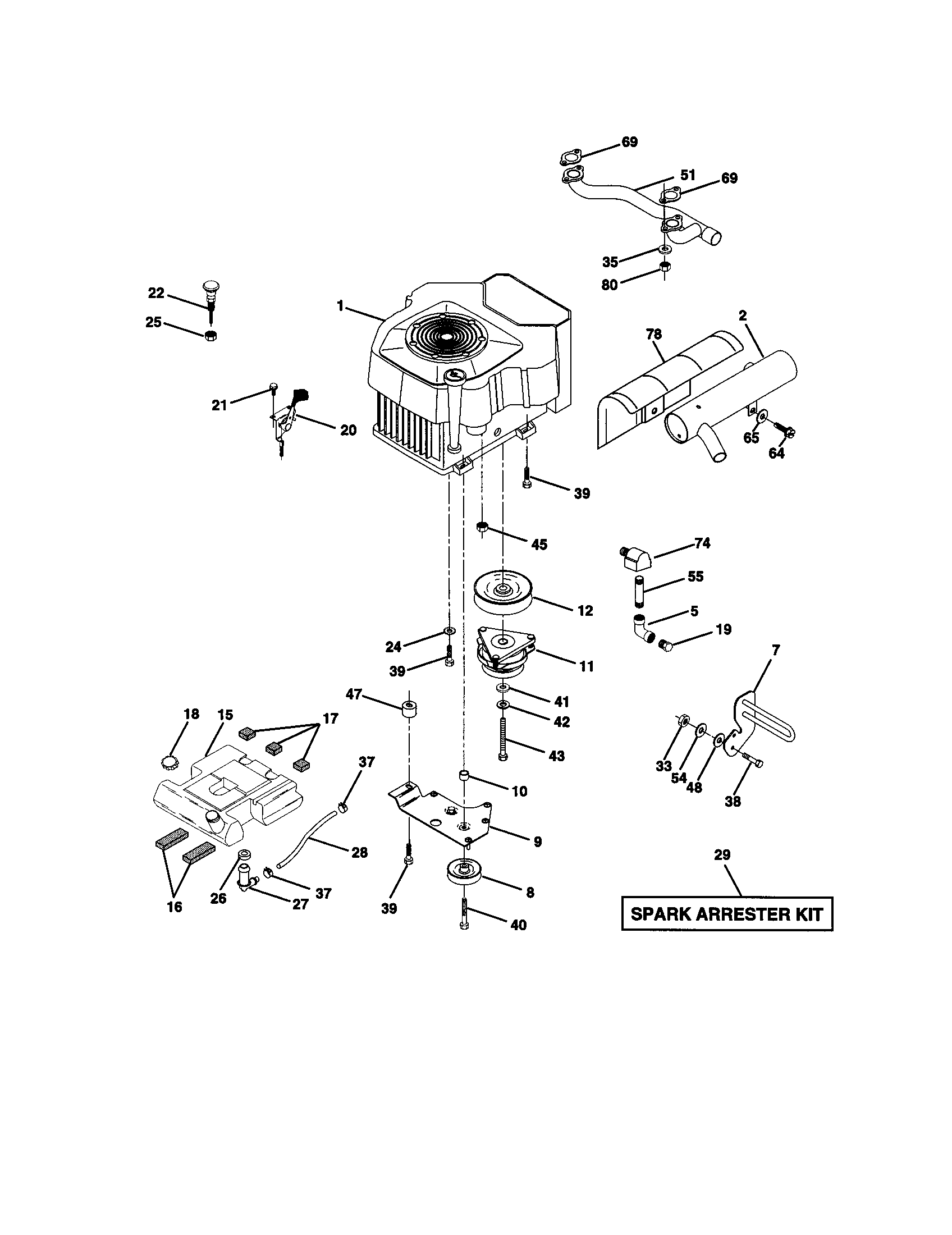 Craftsman 917273201 engine diagram