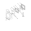 Whirlpool RBD245PDB7 upper oven door diagram