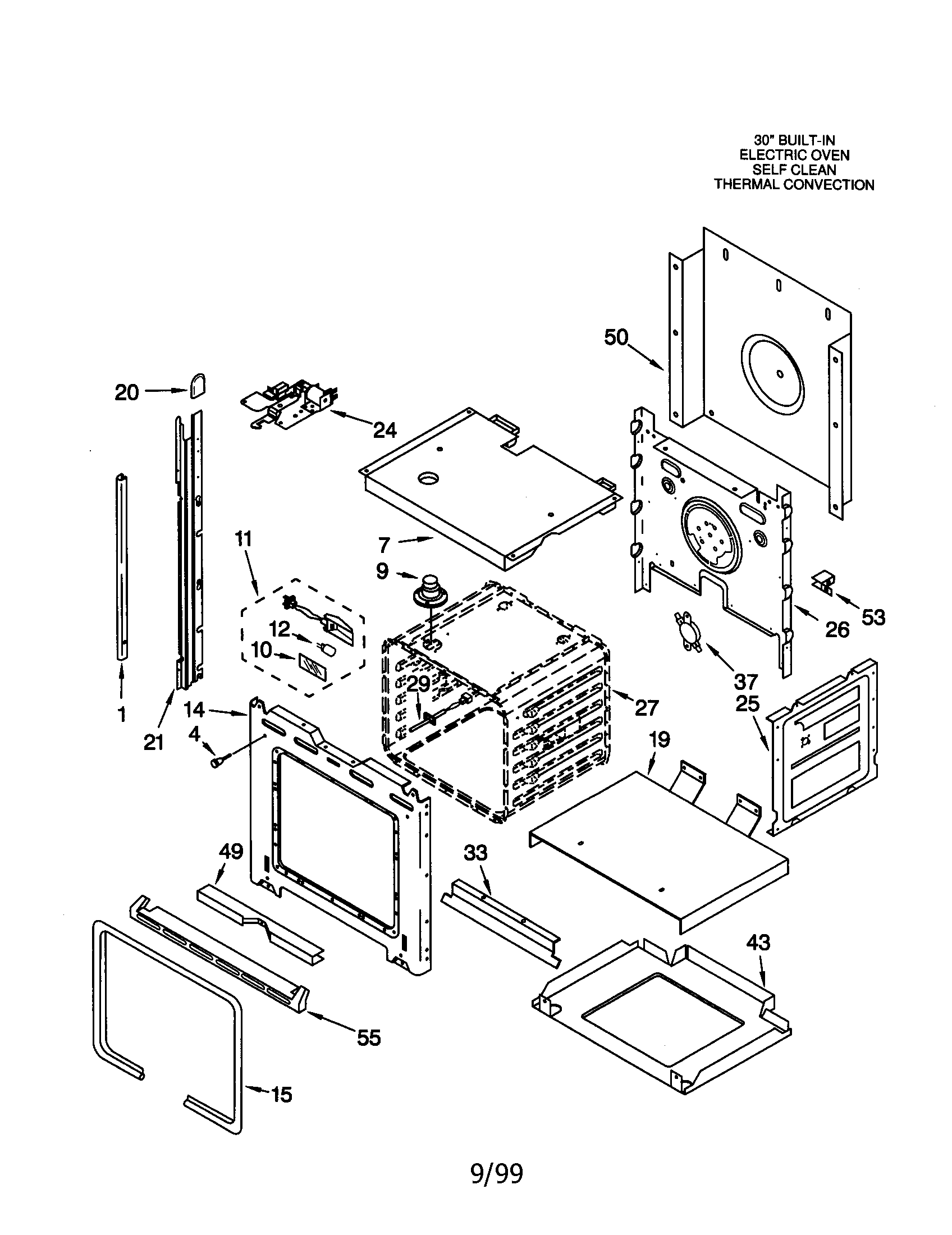 KitchenAid KEBS107DBAL6 oven diagram