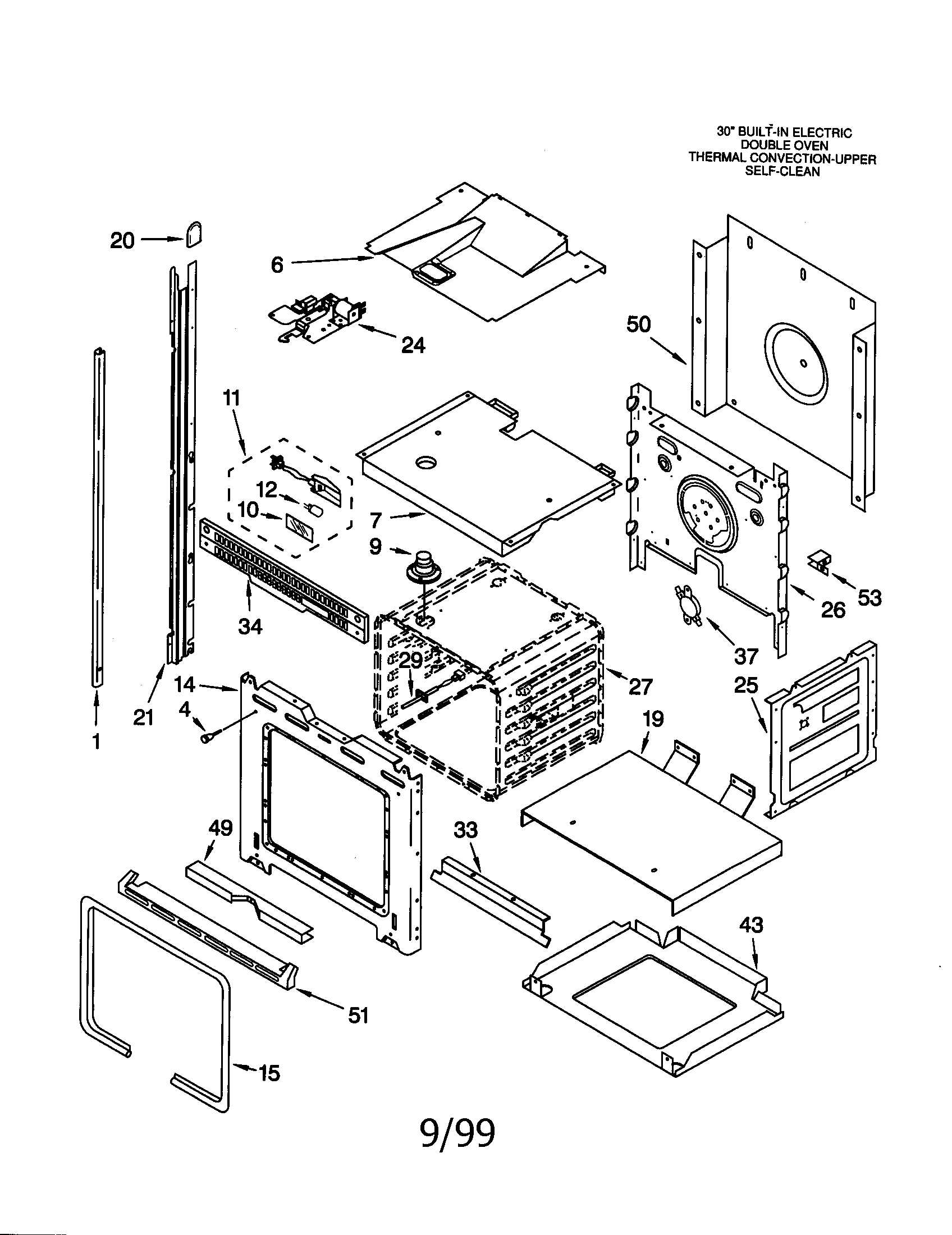 KitchenAid KEBS207DBT6 oven diagram