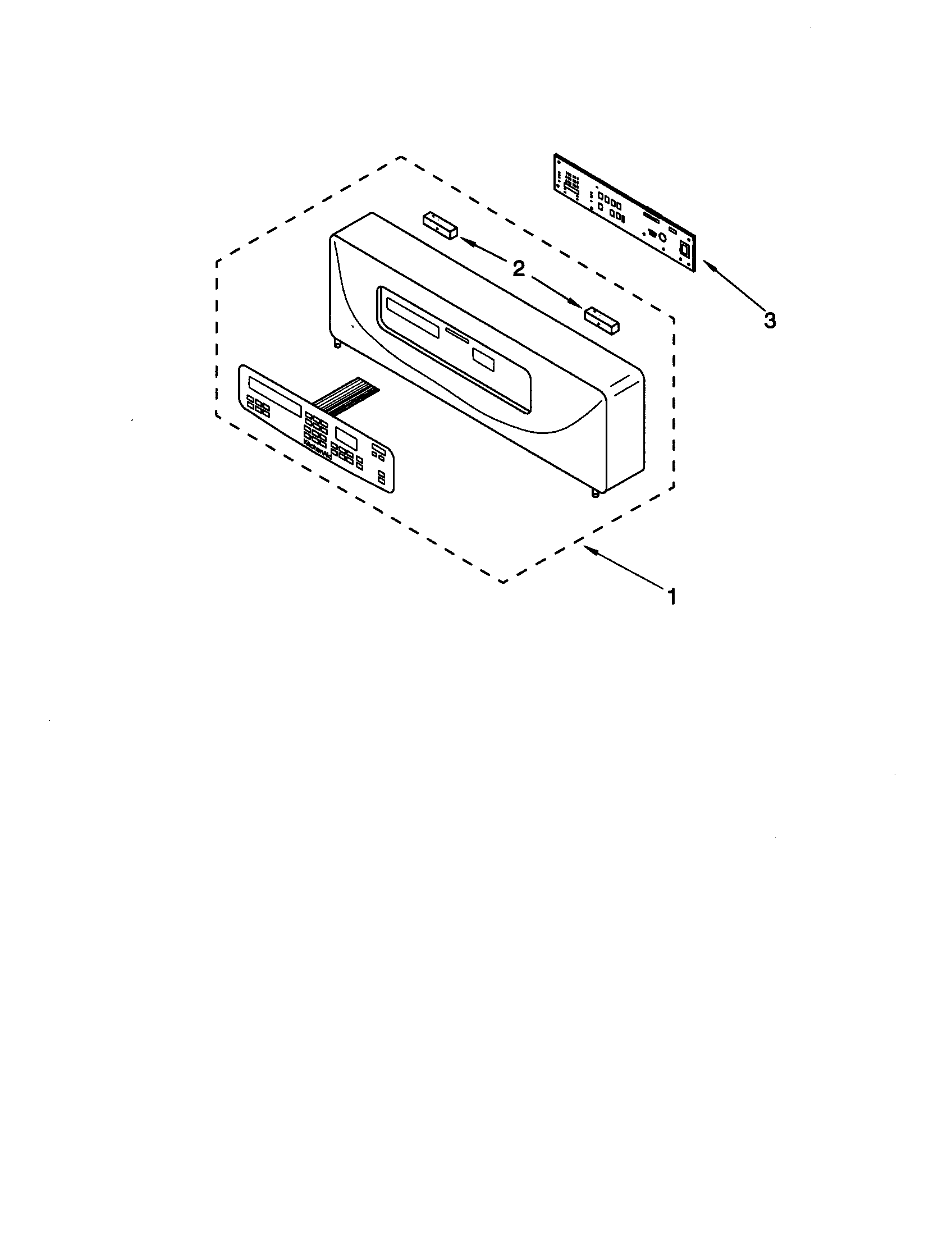 KitchenAid KEBS207DBT6 control panel diagram