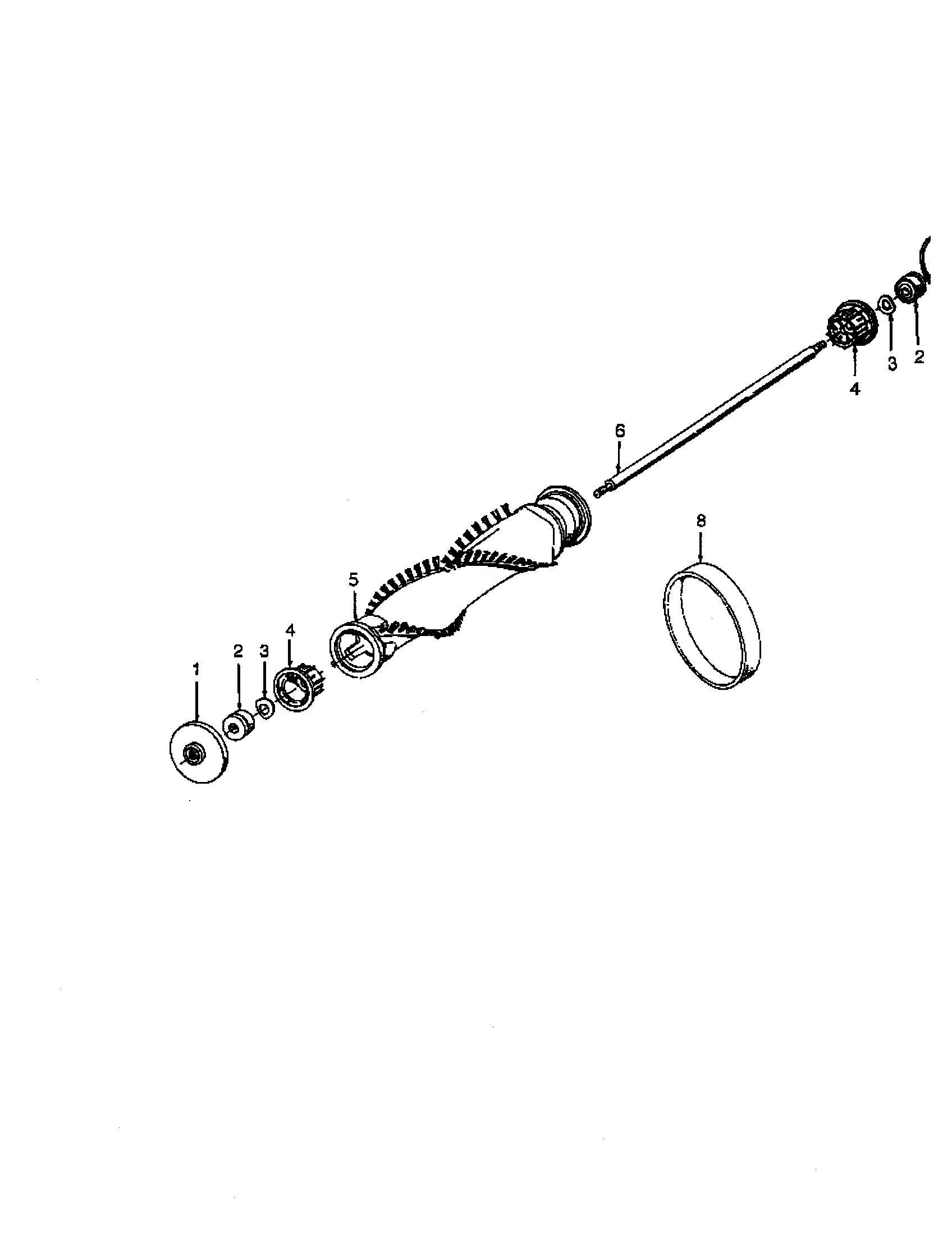 Hoover U6311-930 agitator diagram