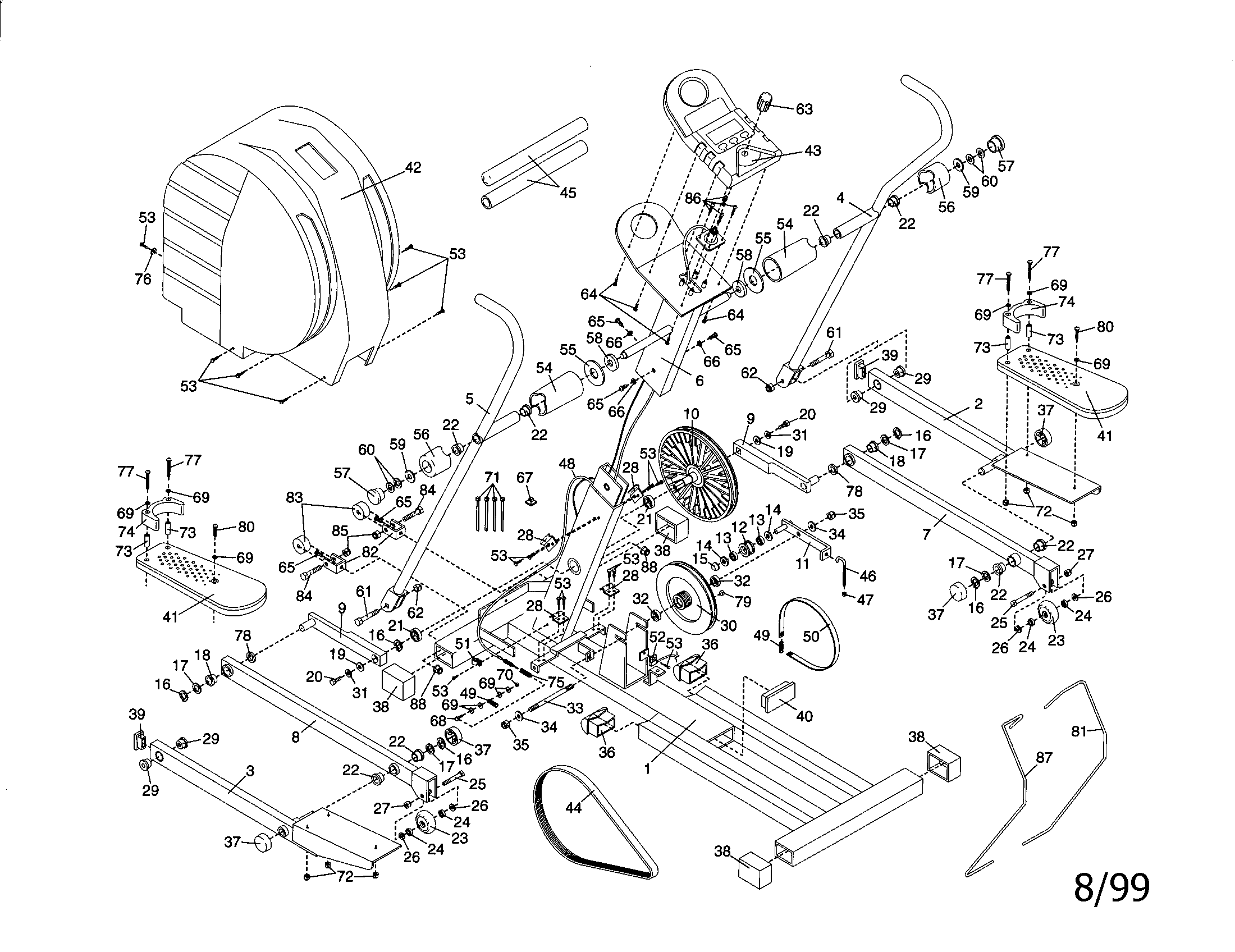 Reebok RBEL68083 reebok cross - trainer diagram