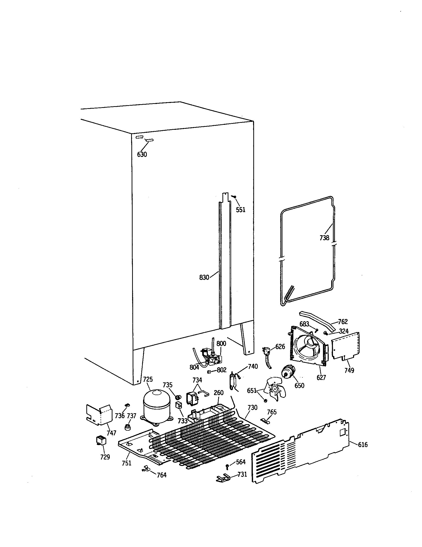 Kenmore 3639452480 unit parts diagram