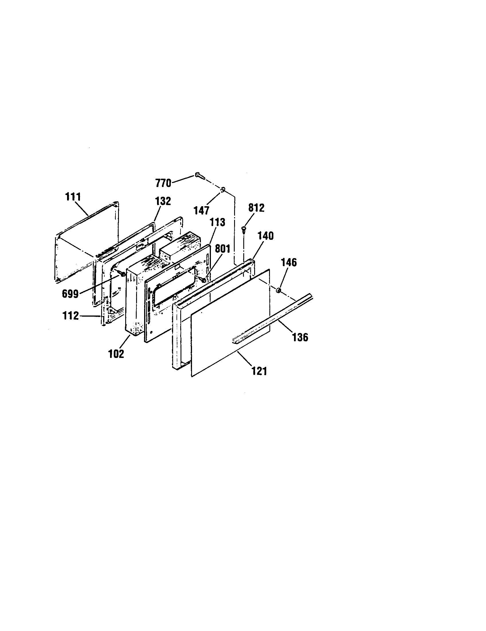 Kenmore 91193291790 door diagram