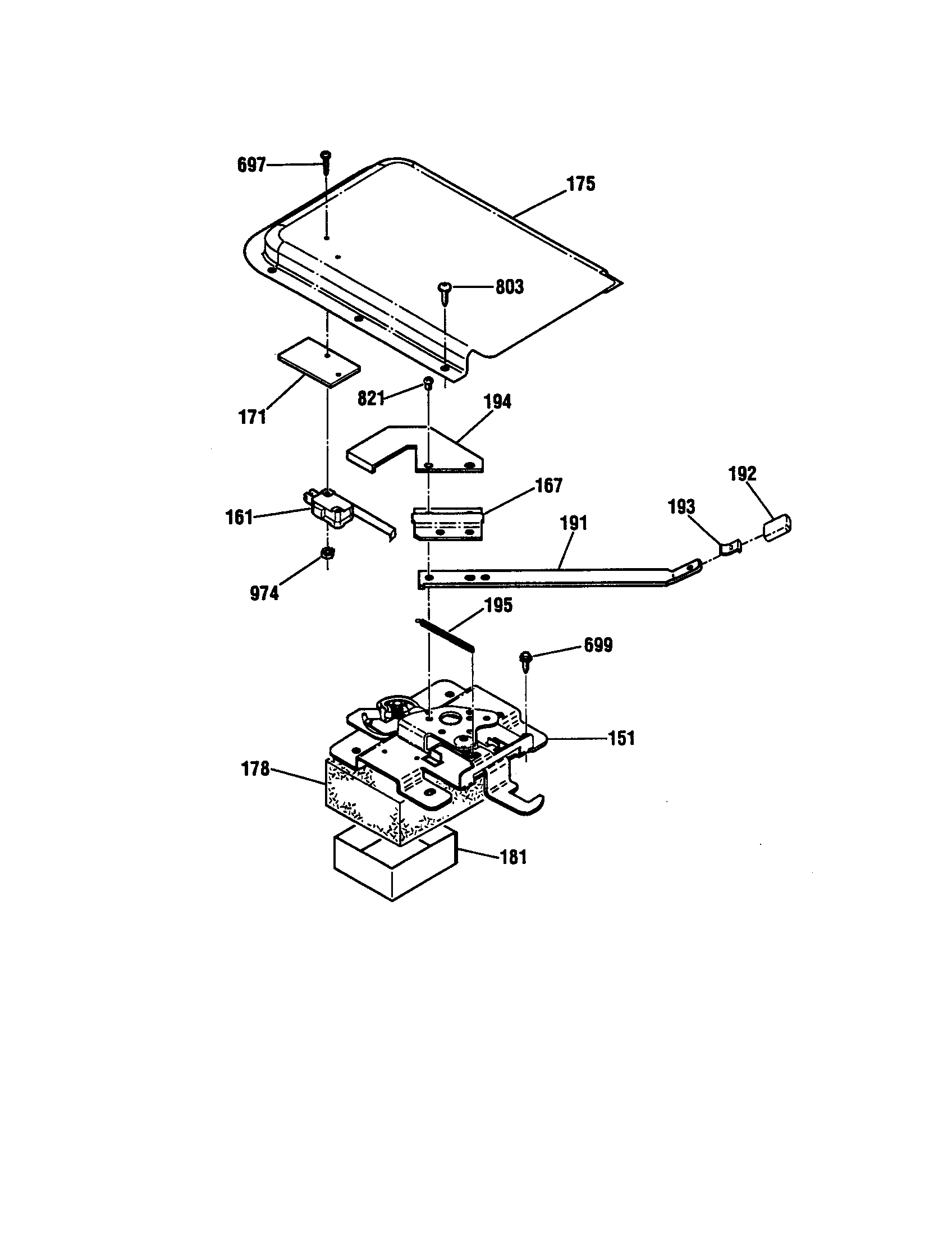 Kenmore 91193291790 door lock diagram