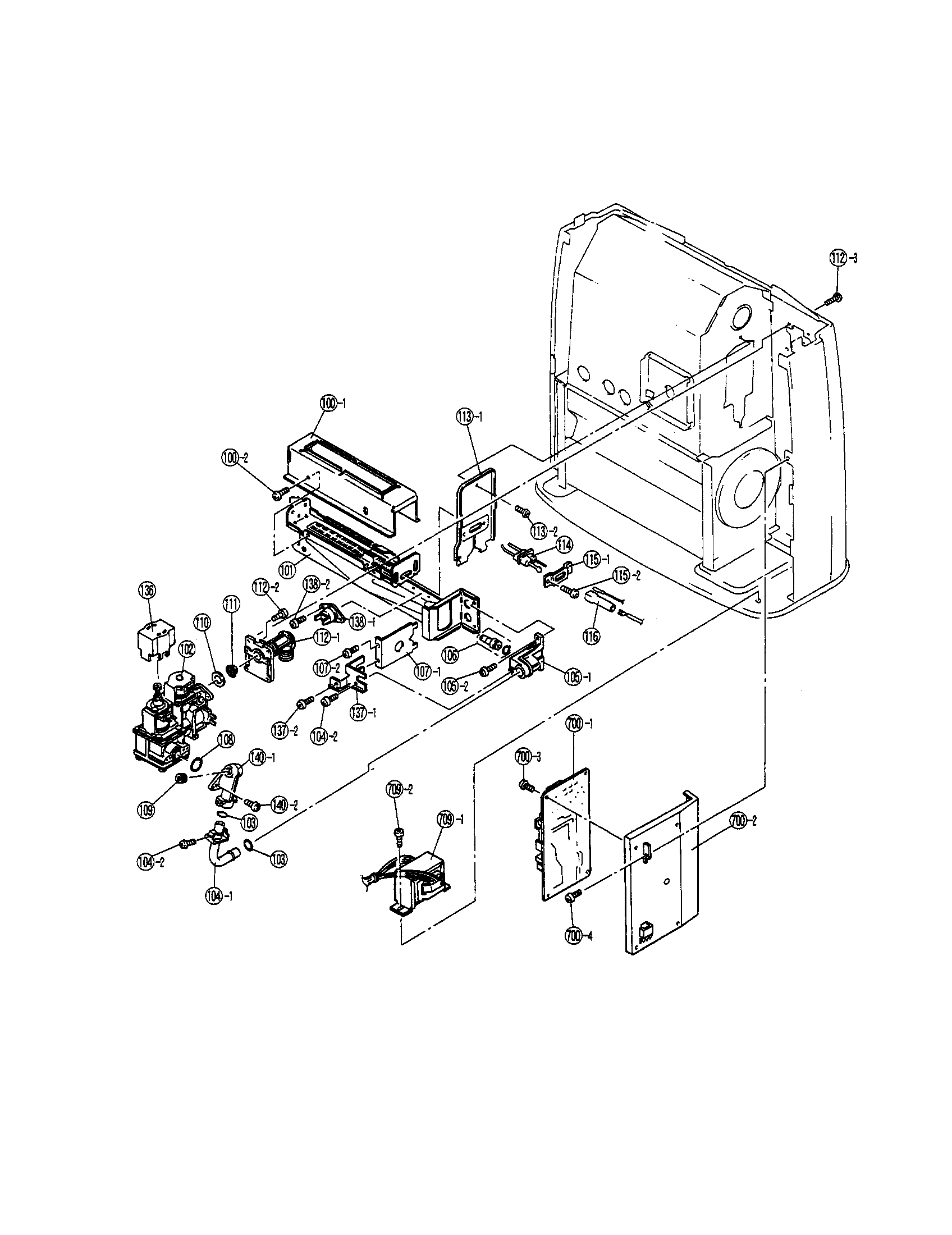 Rinnai RCE-329A control assembly diagram
