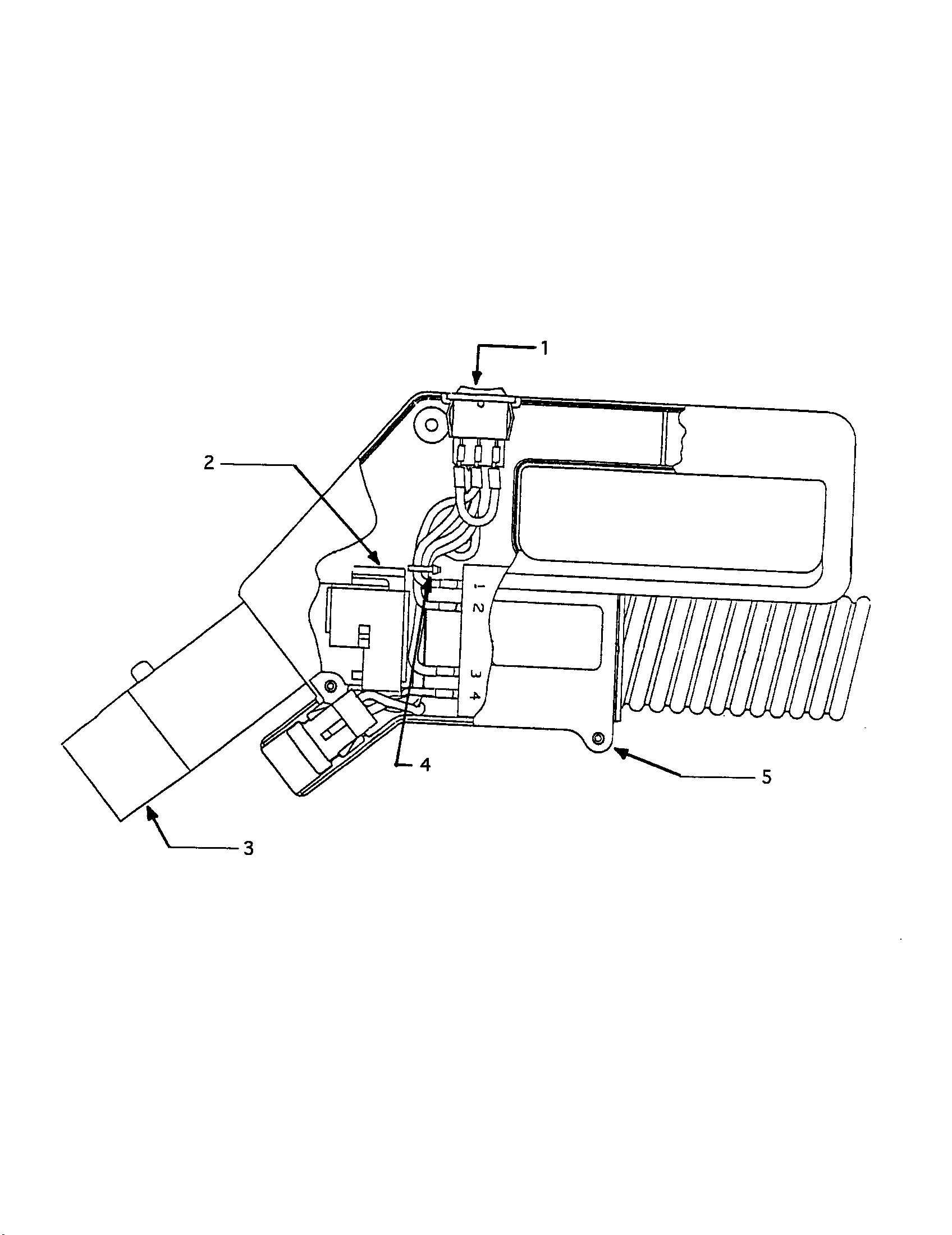 Eureka CV205E complete hose assembly diagram