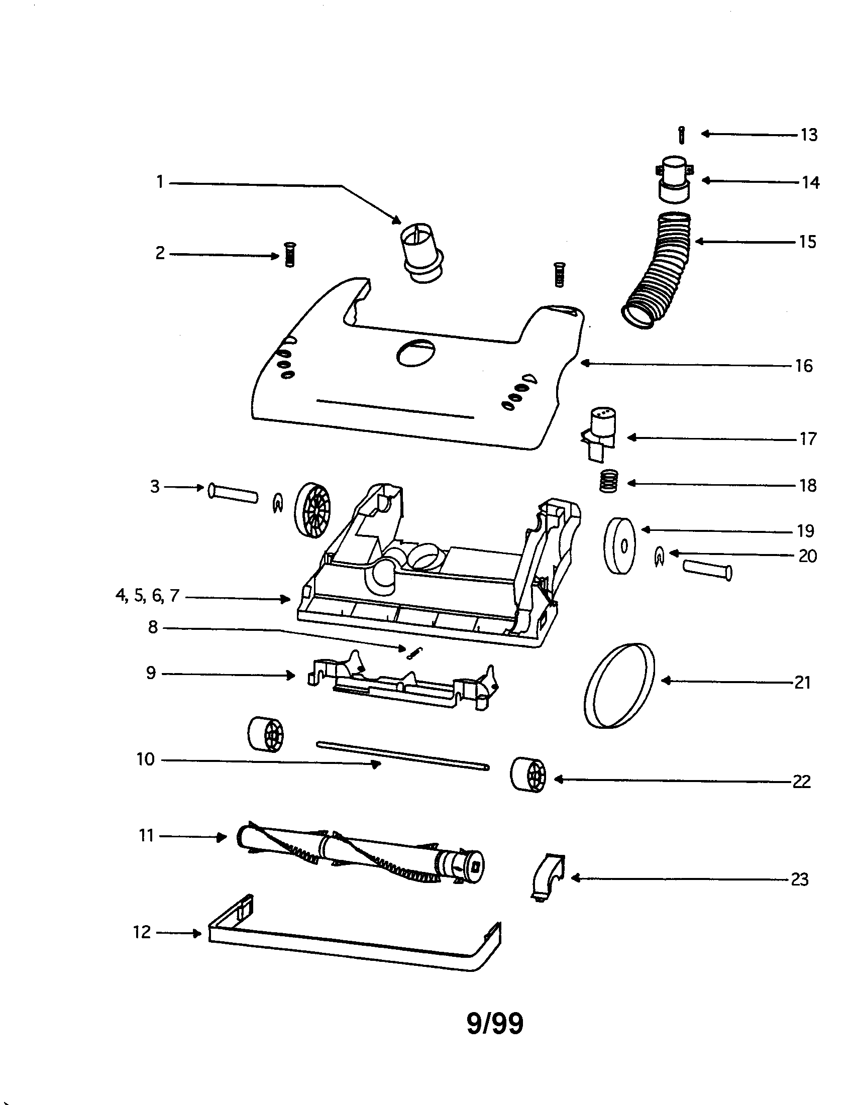 Eureka 4335ET-2 base assembly diagram