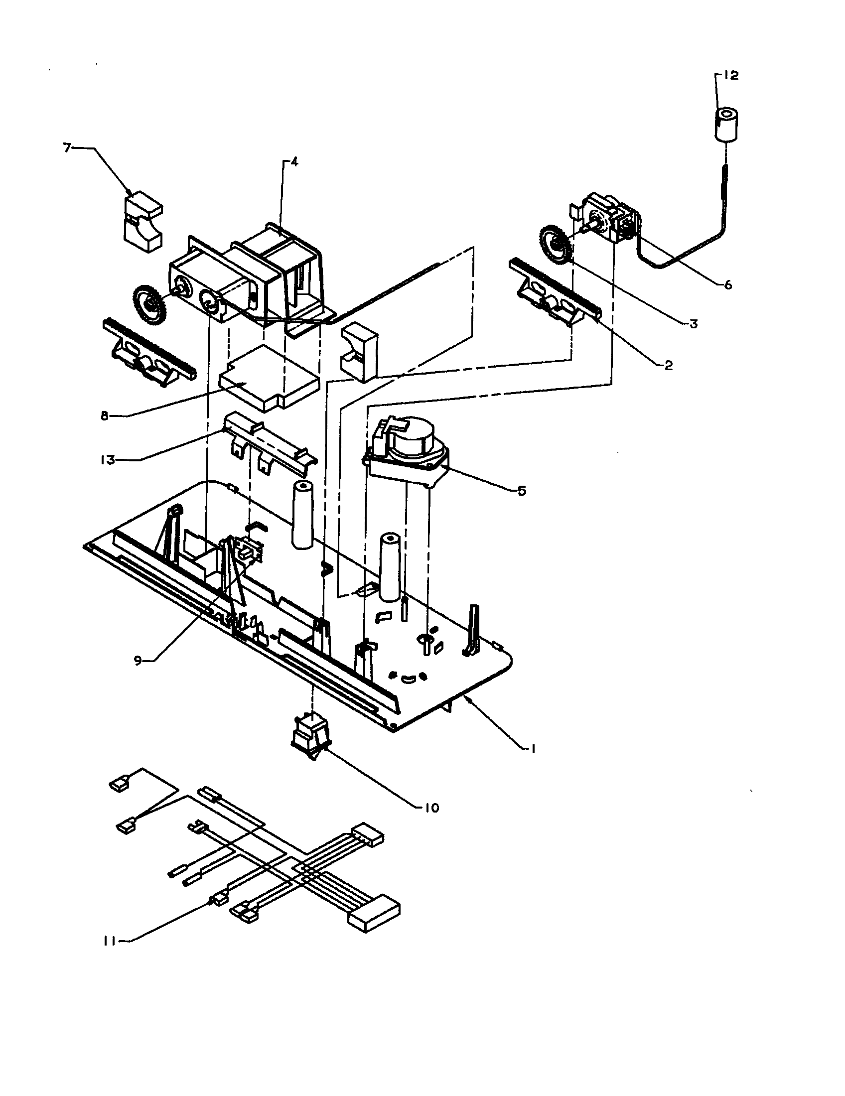 Amana TSI18A3-P1182106W control assembly diagram