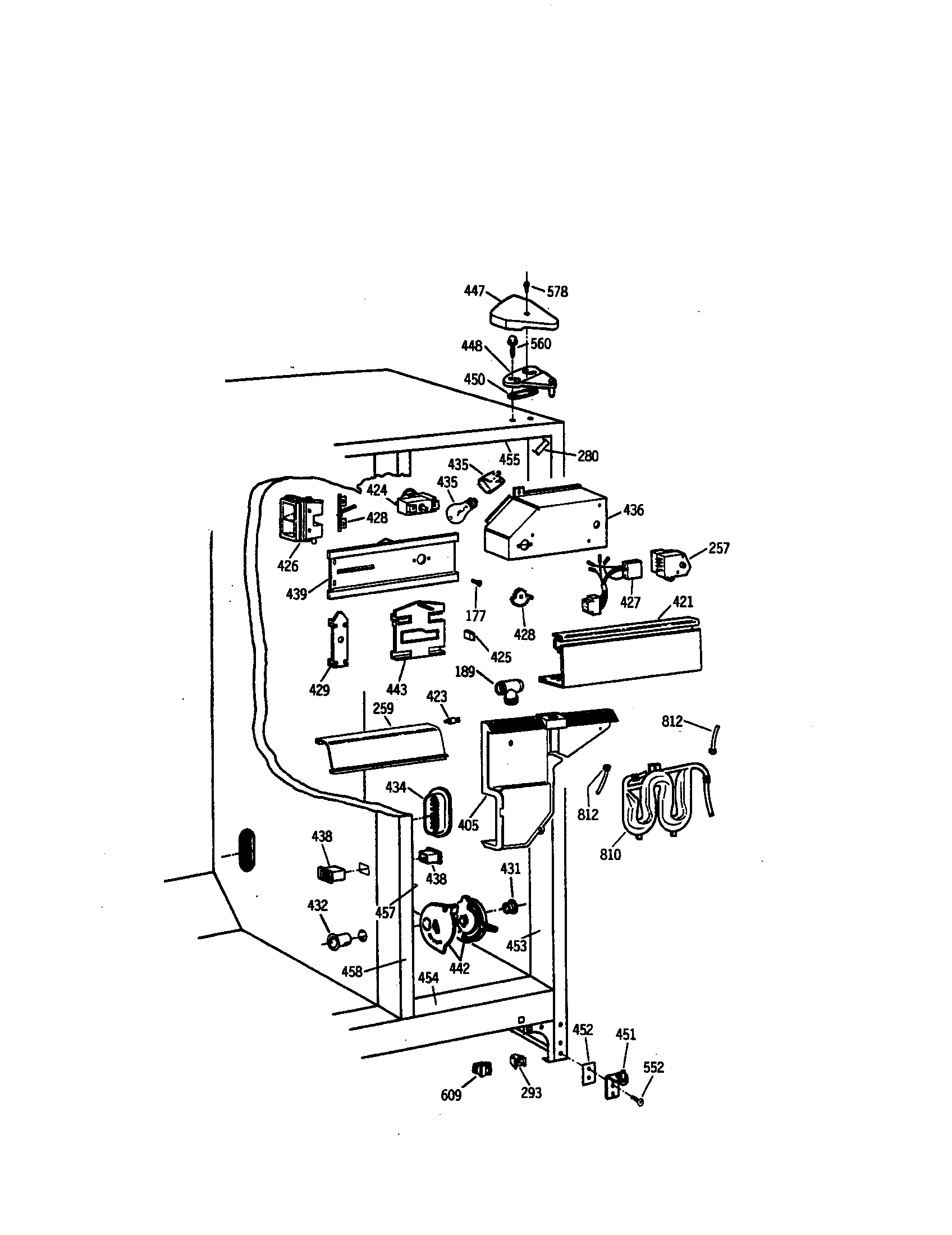 Kenmore 36357552790 fresh food section diagram