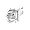 Kenmore 36377962790 fresh food door diagram