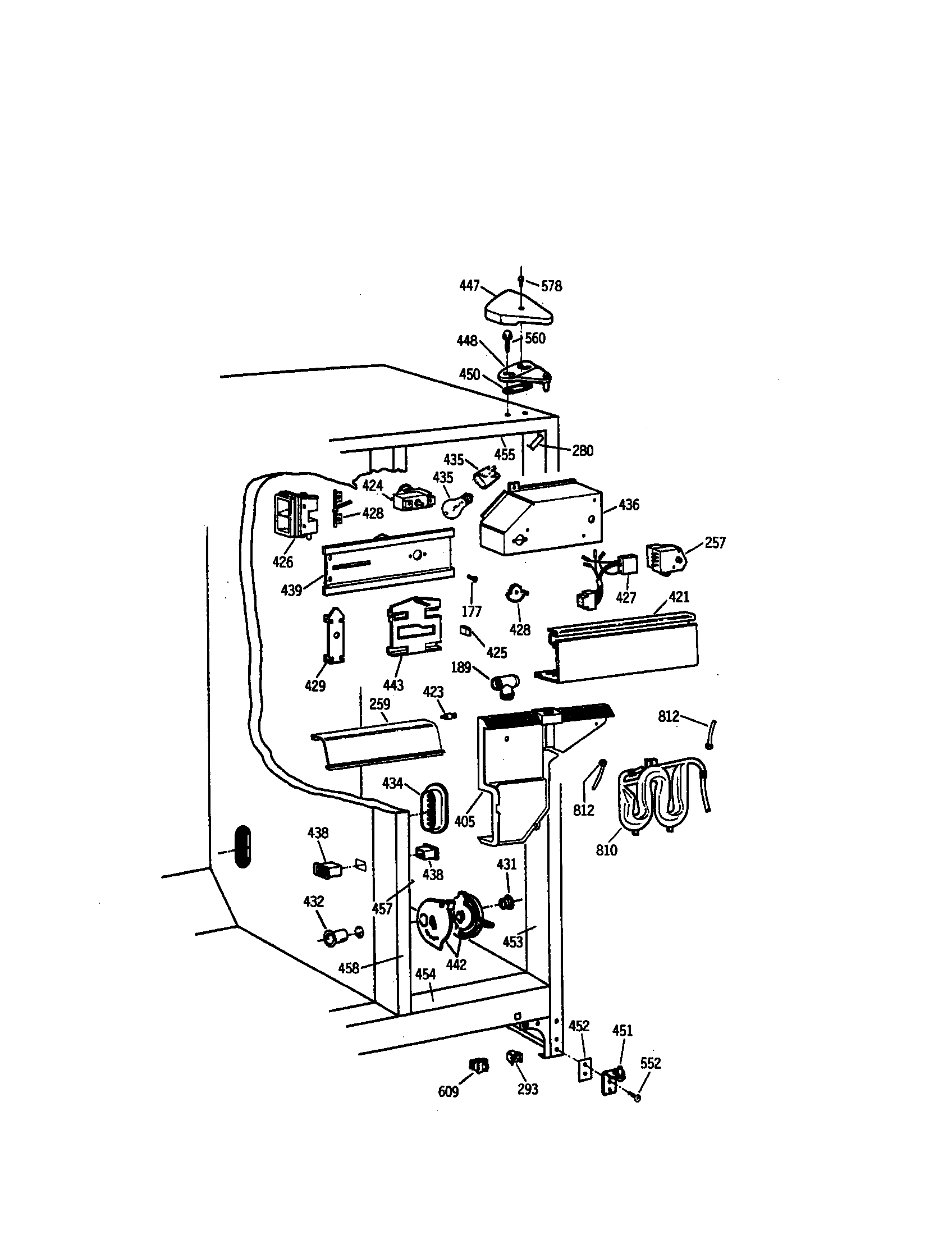 Kenmore 36357552791 fresh food section diagram