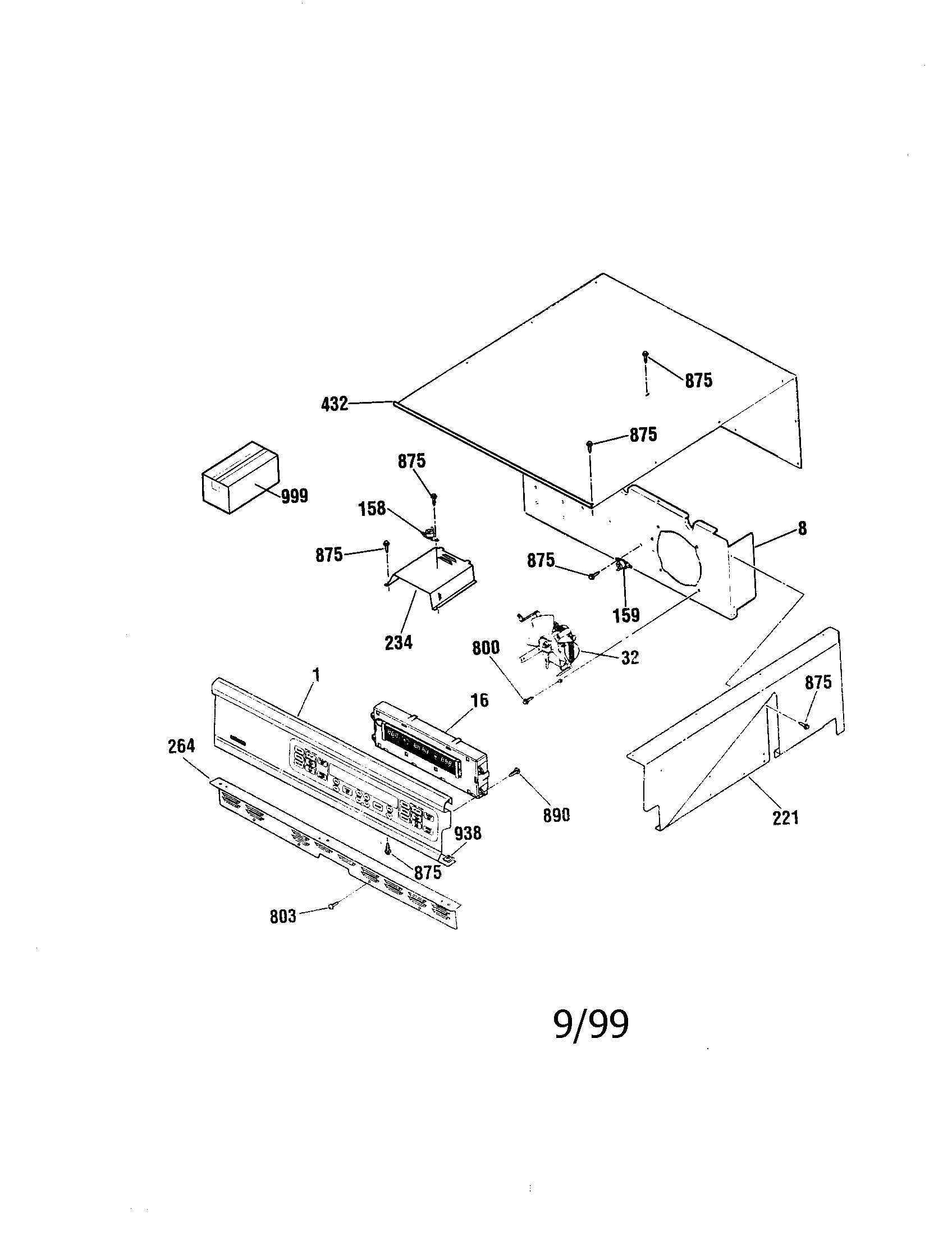 Kenmore 91148489890 control diagram