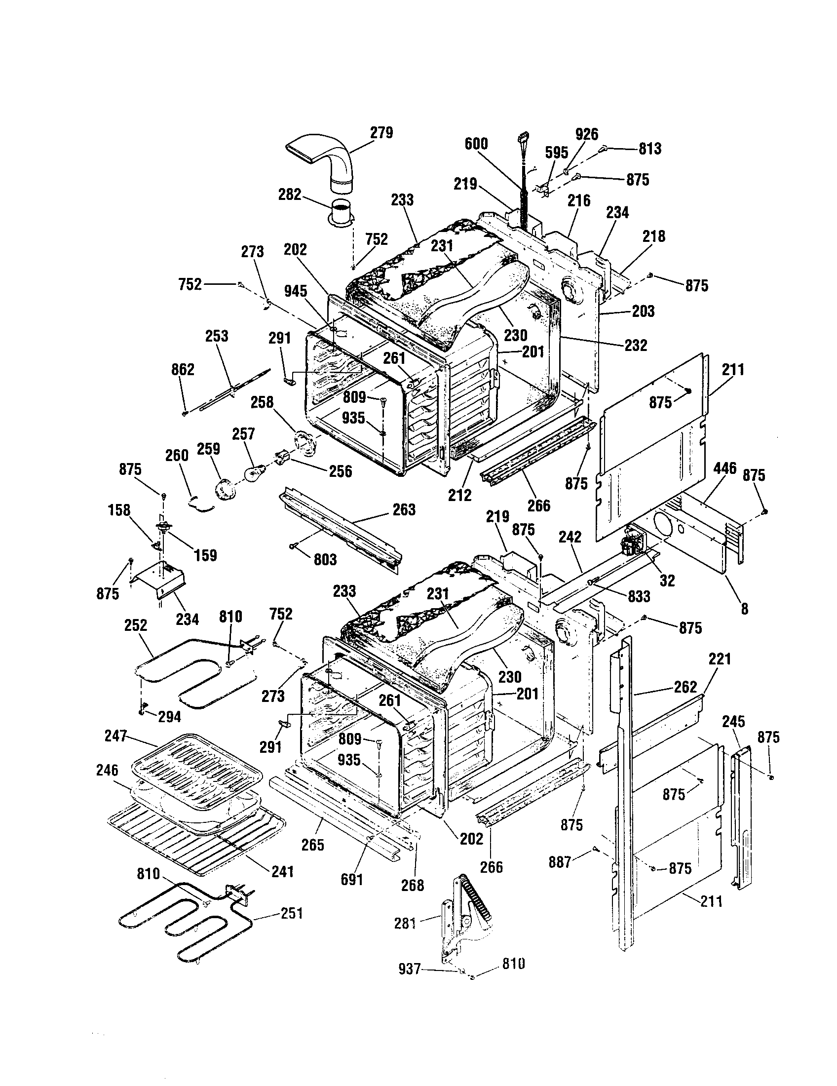 Kenmore 91148489890 body diagram