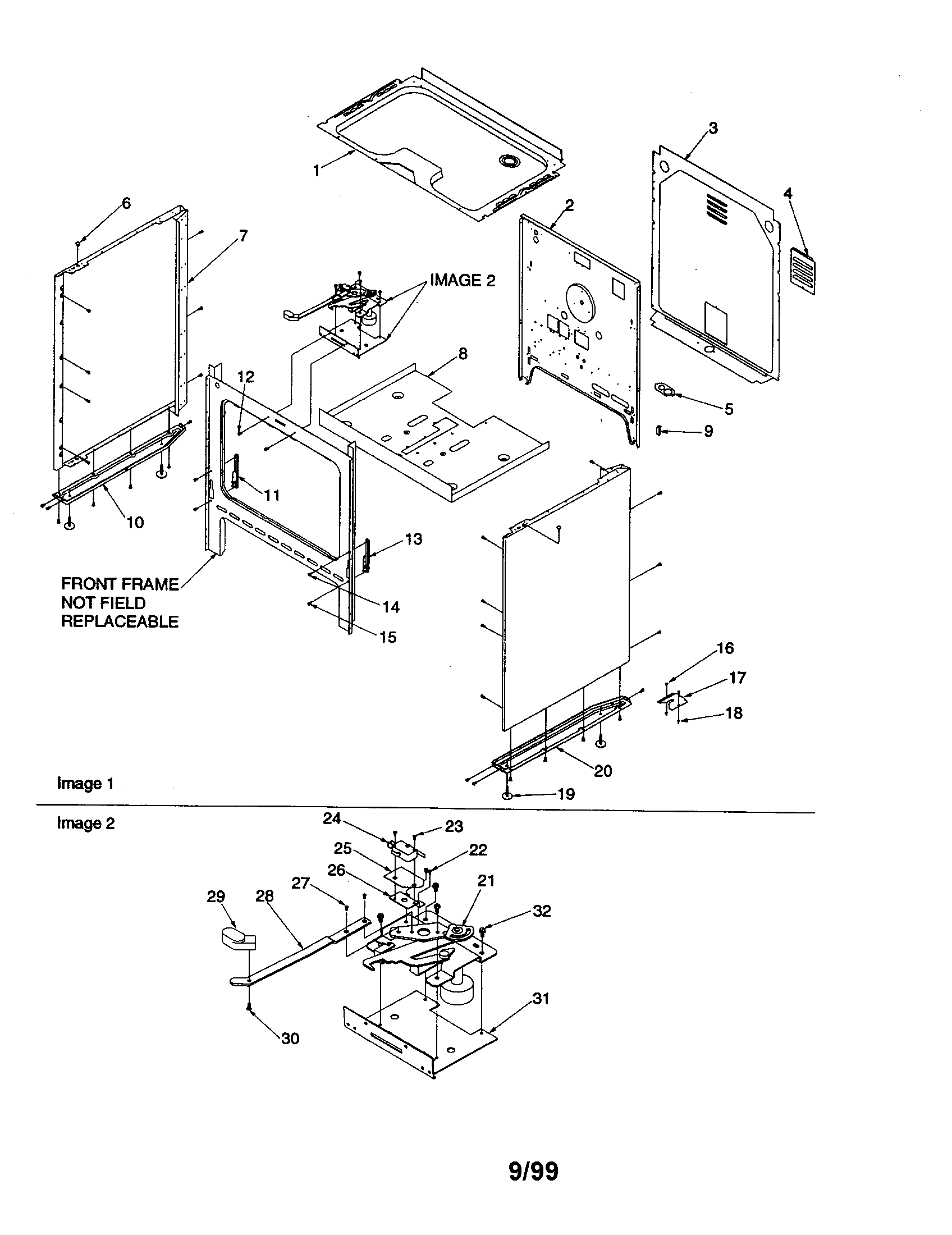 Amana ARR6102W-P1143683NW cabinet diagram