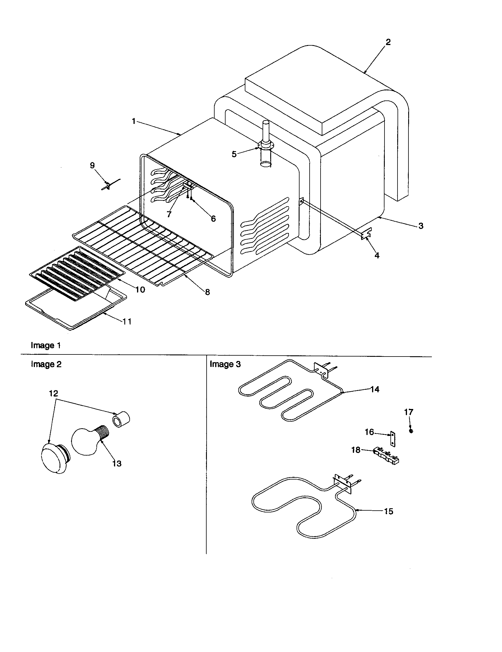 Amana ARR6102W-P1143683NW cavity diagram