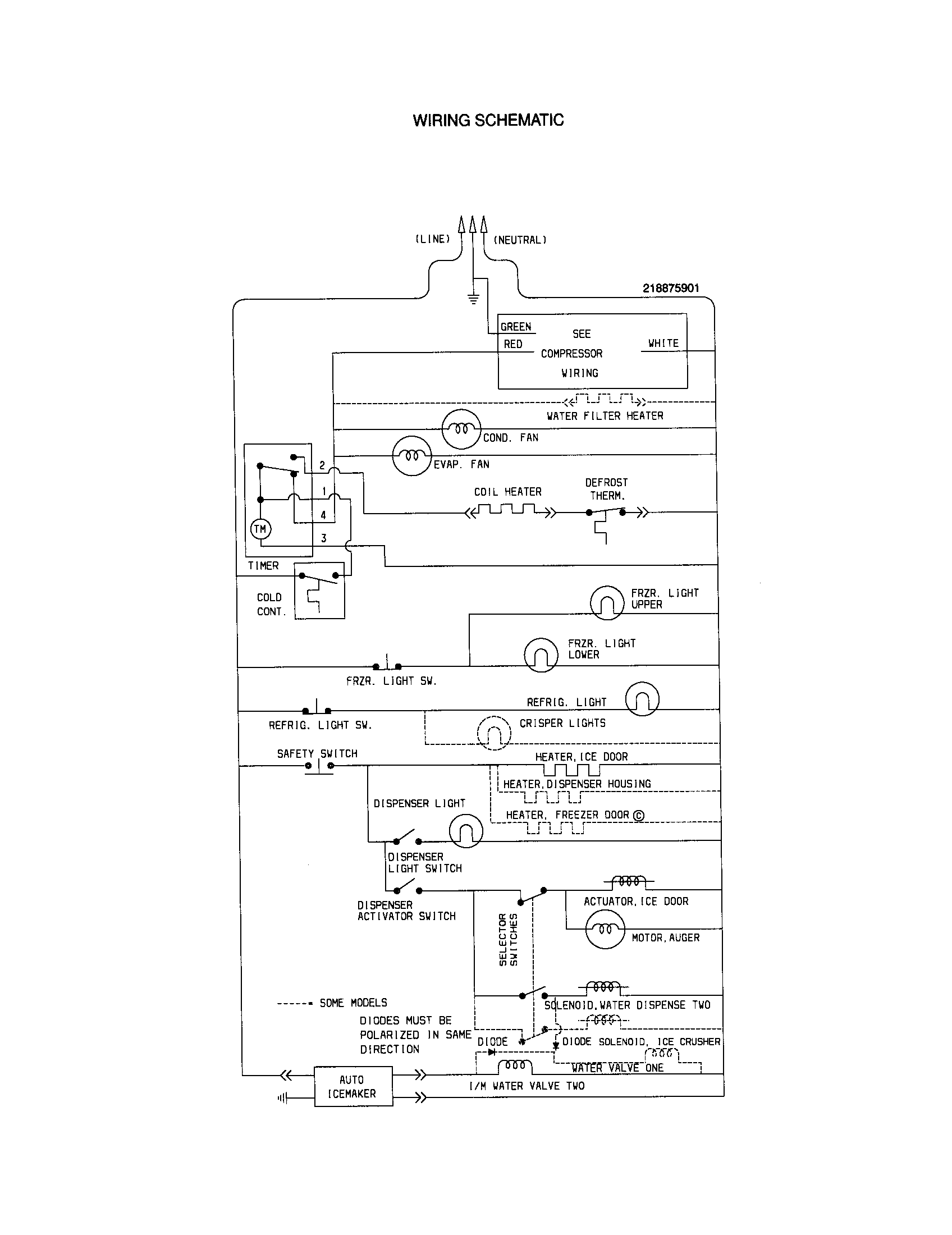 Kenmore 25358085897 wiring schematic diagram