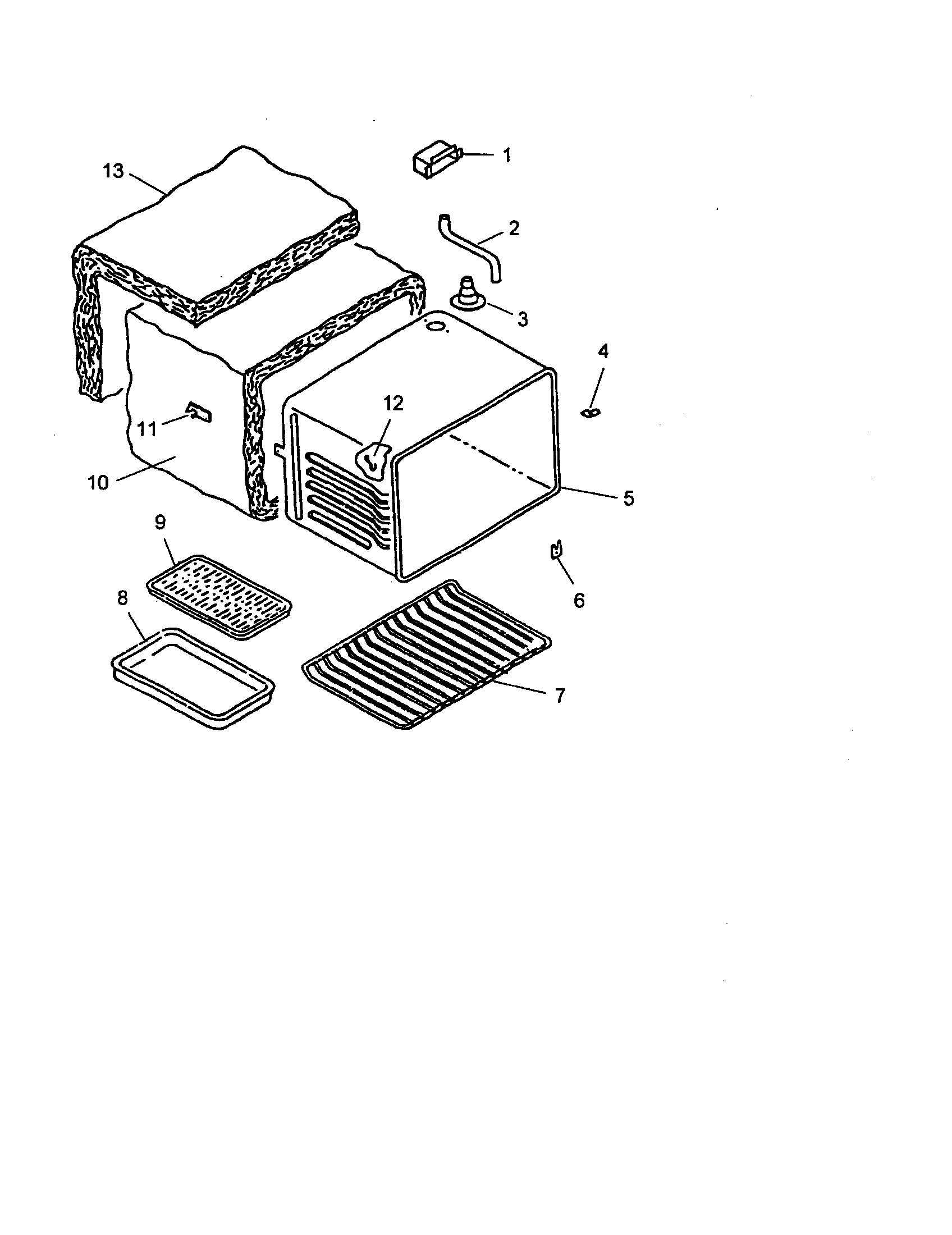 Amana ART6100LL/P1142639NLL cavity diagram