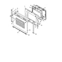 Amana ART6100WW/P1142639NWW oven door diagram