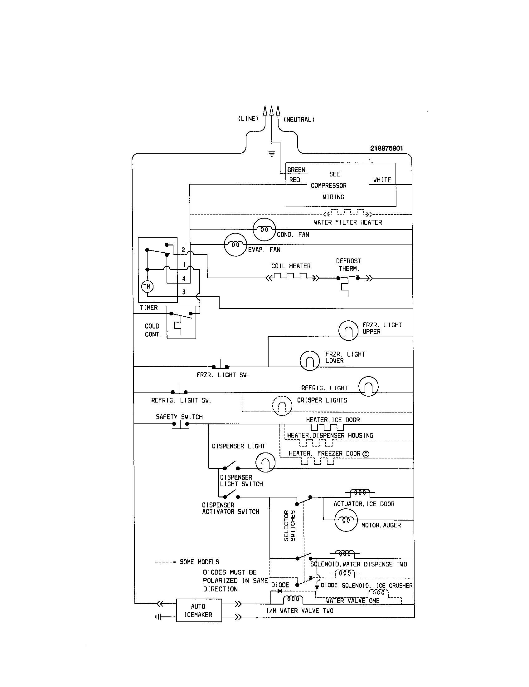 Kenmore 25359683992 wiring schematic diagram