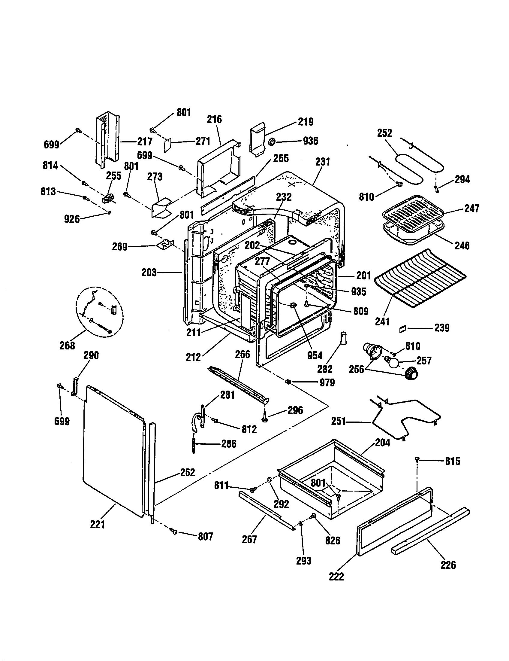 Kenmore 9114624195 body diagram