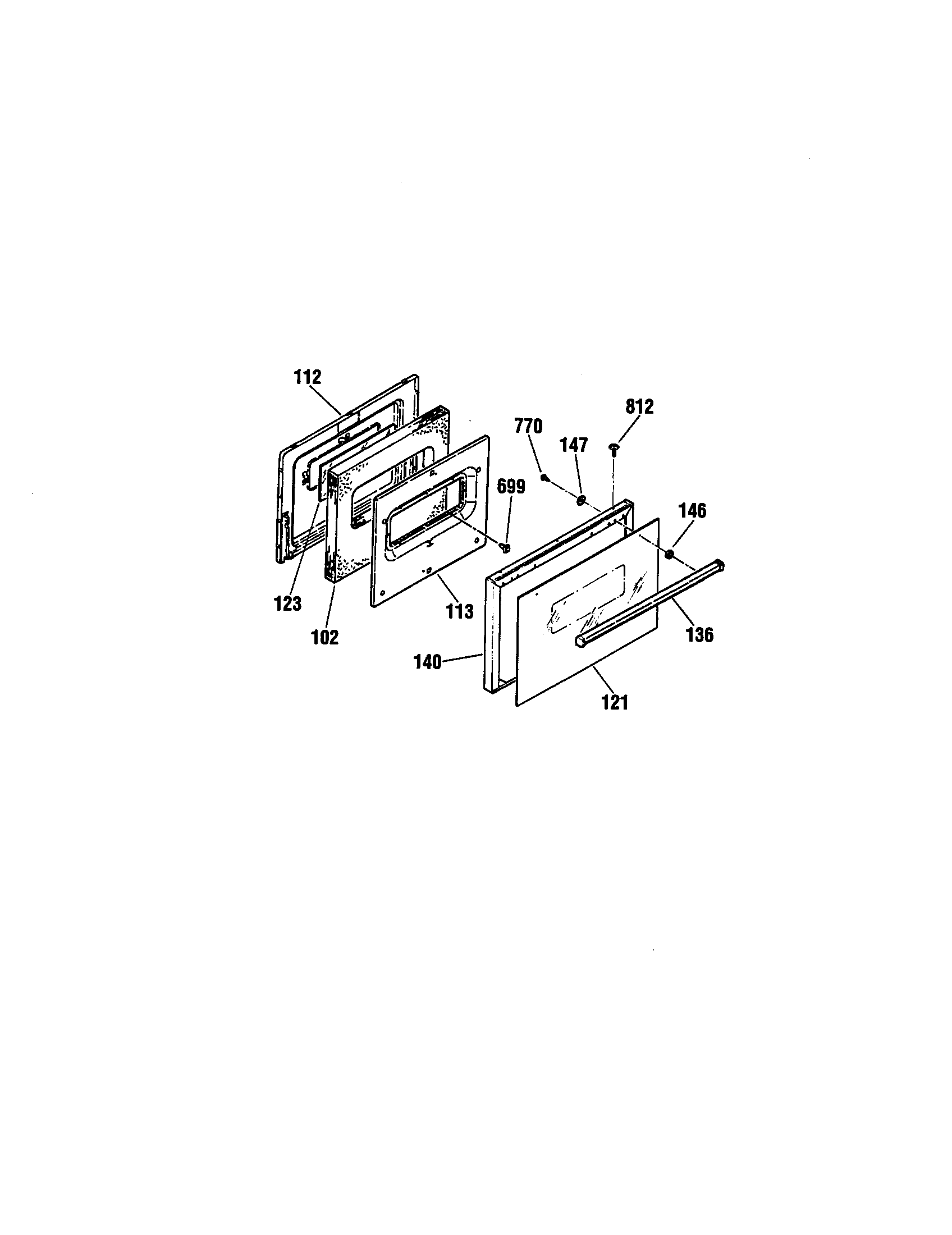 Kenmore 9114624195 door diagram