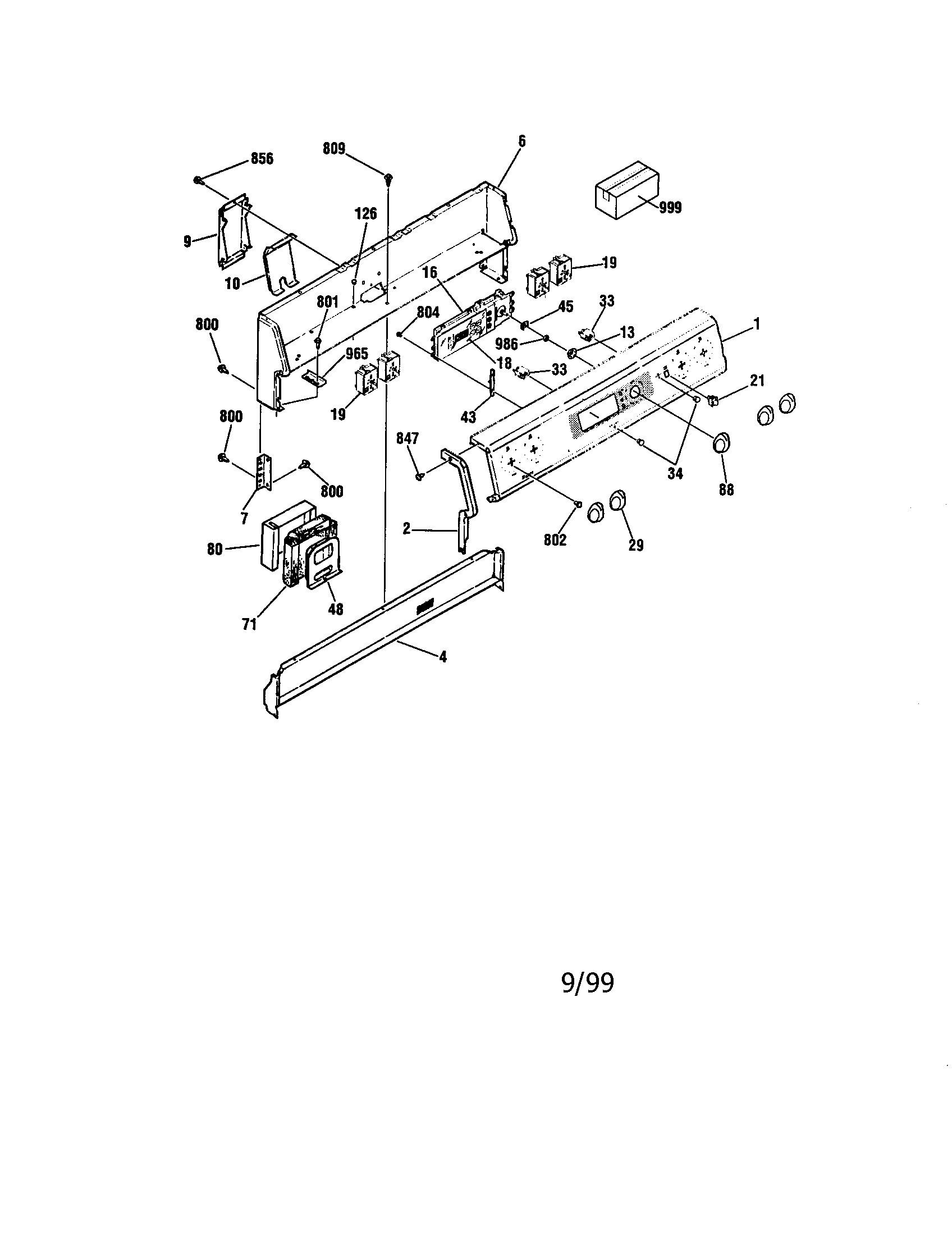 Kenmore 91195288890 backguard diagram