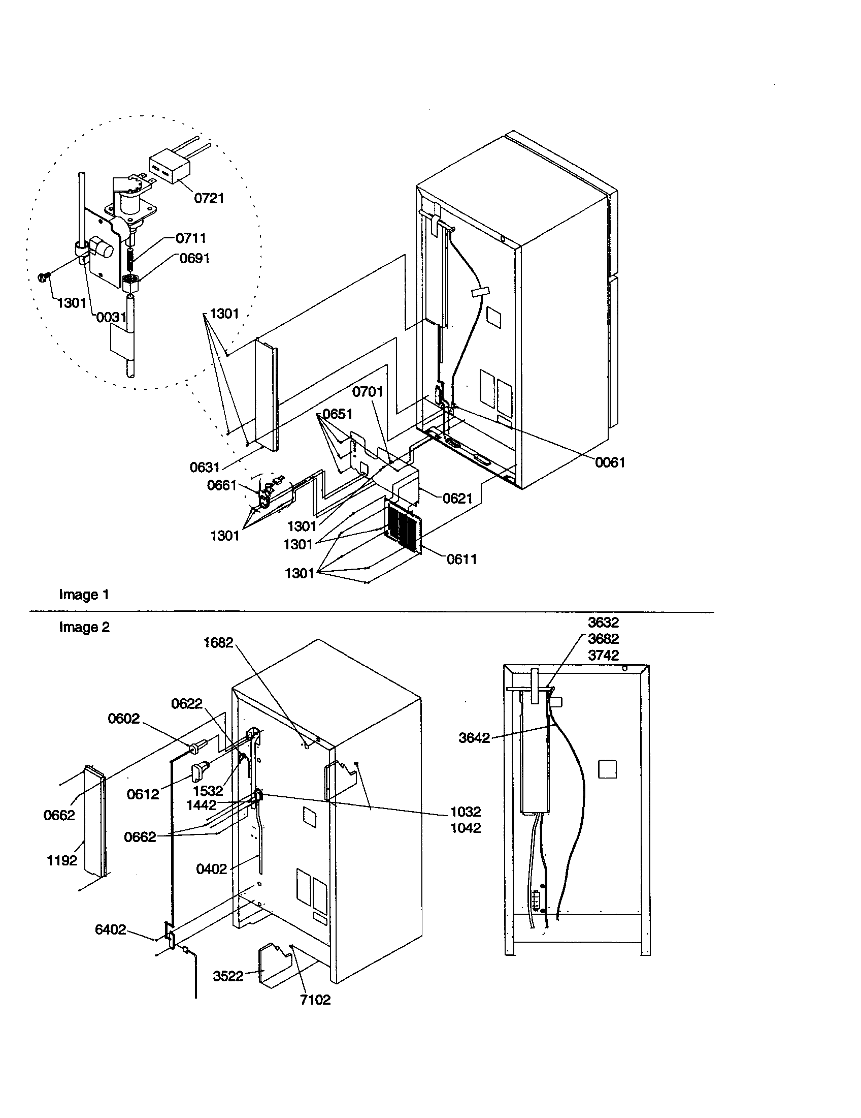 Amana TR25V2L-P1316102WL cabinet back diagram
