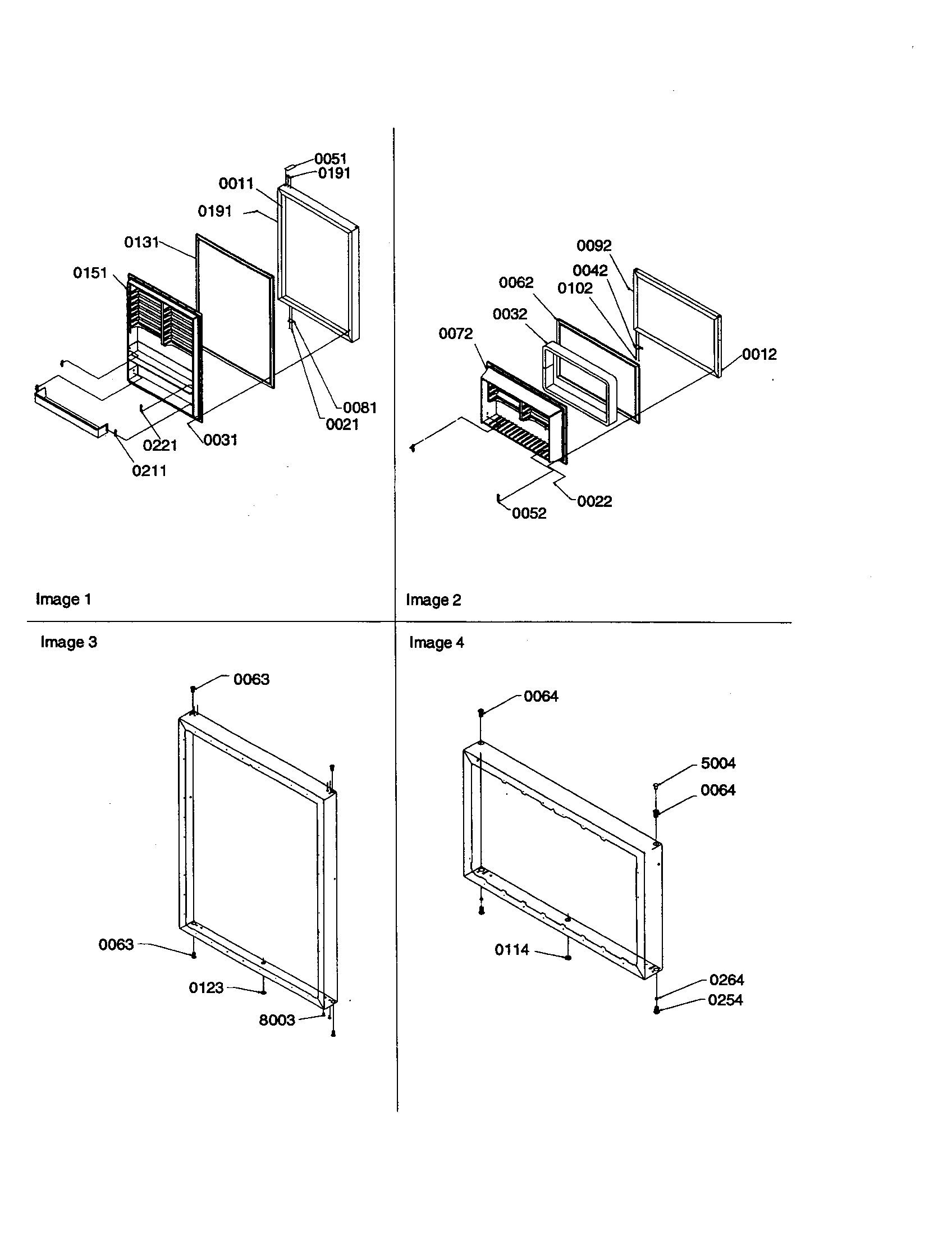 Amana TR25V2L-P1316102WL door assembly diagram