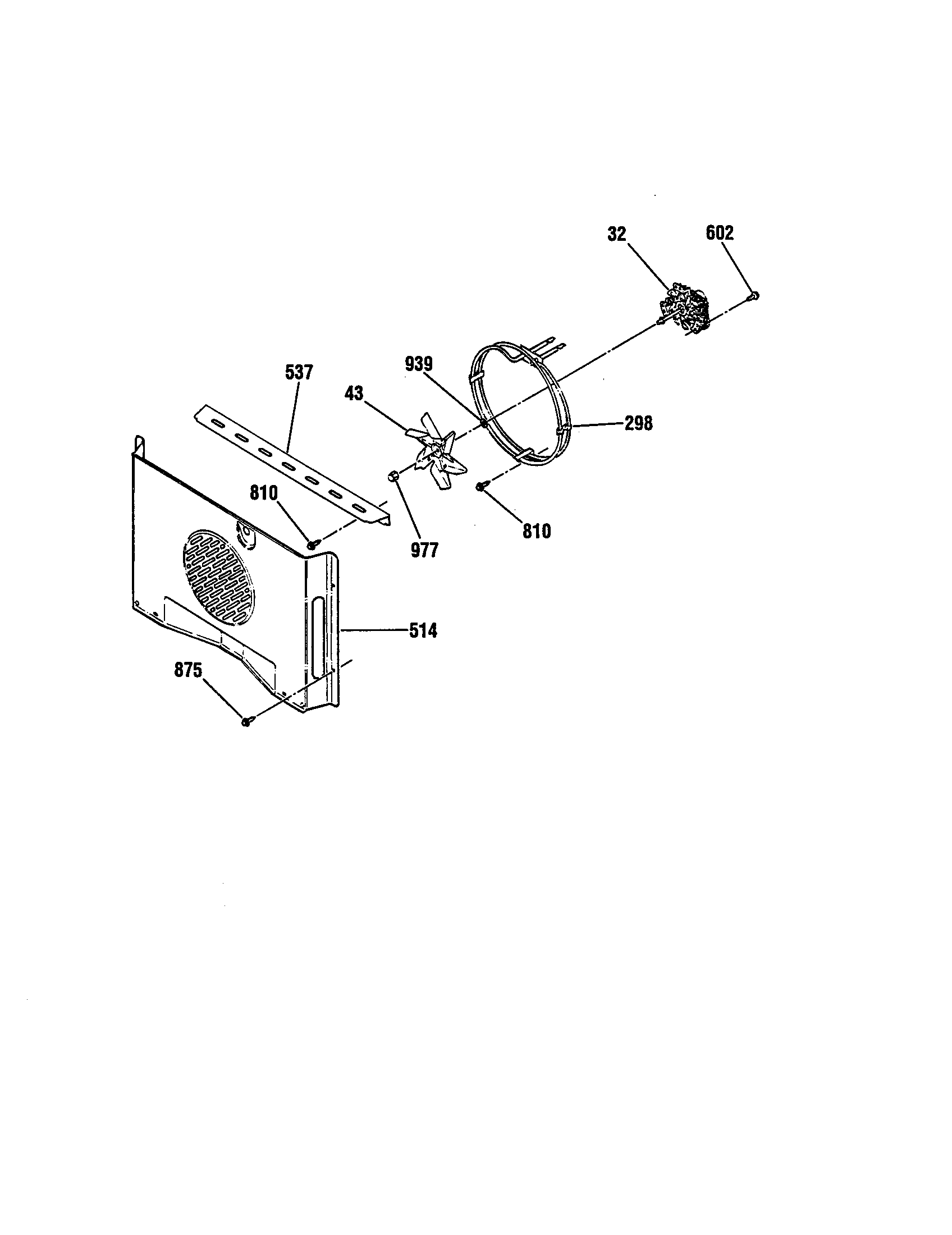Kenmore Elite 91149013990 fan assembly diagram
