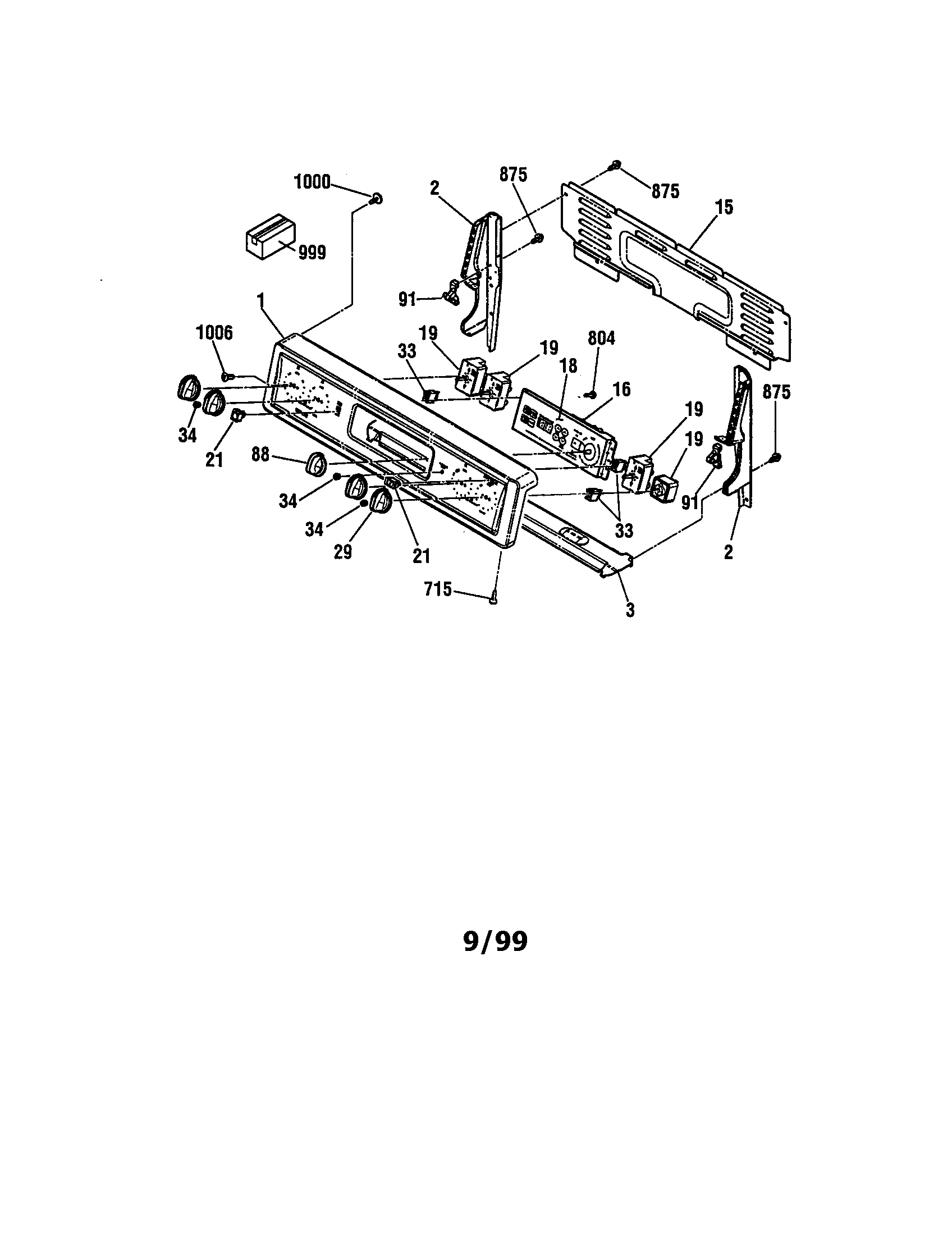 Kenmore 91195589990 backguard diagram