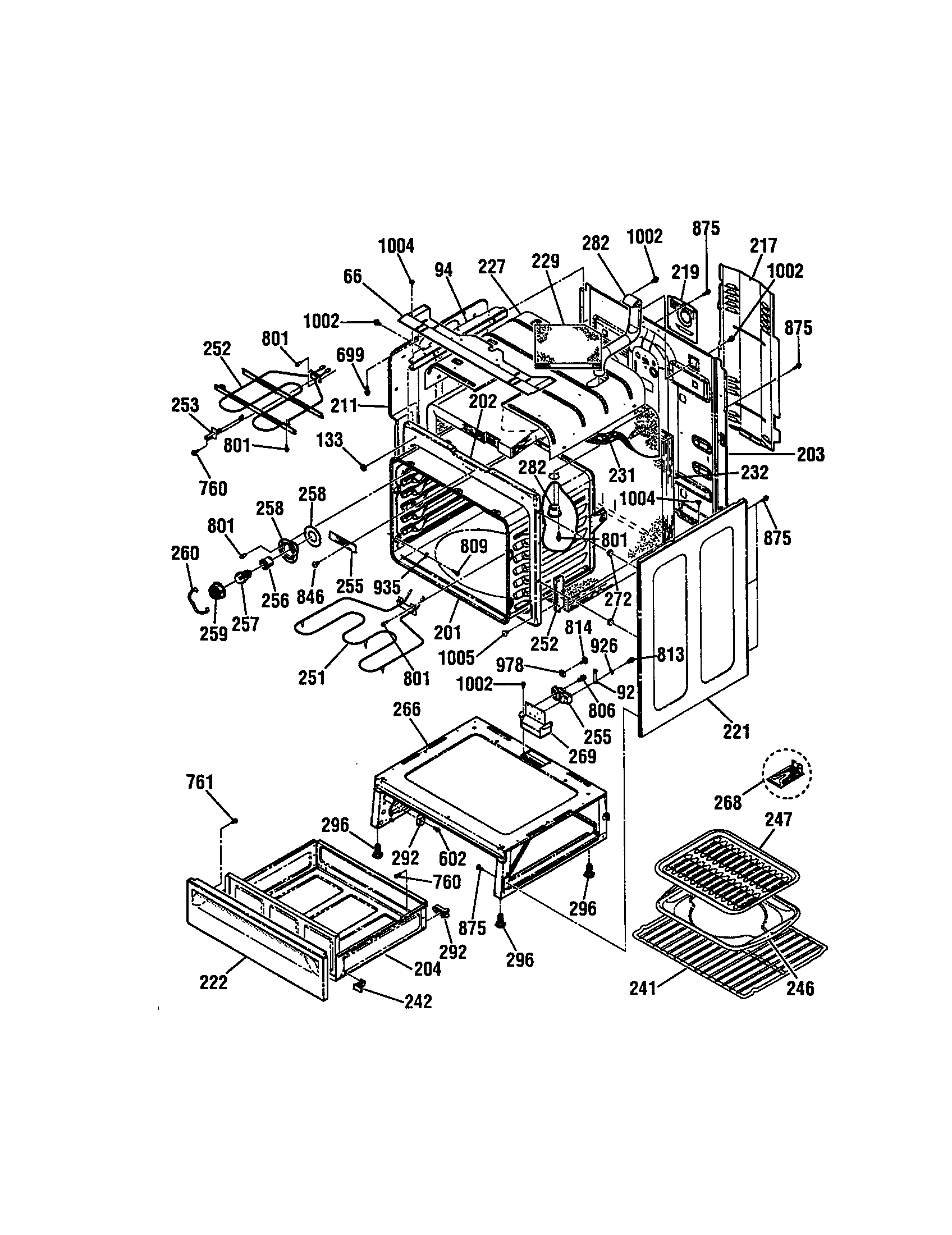 Kenmore 91195589990 body diagram