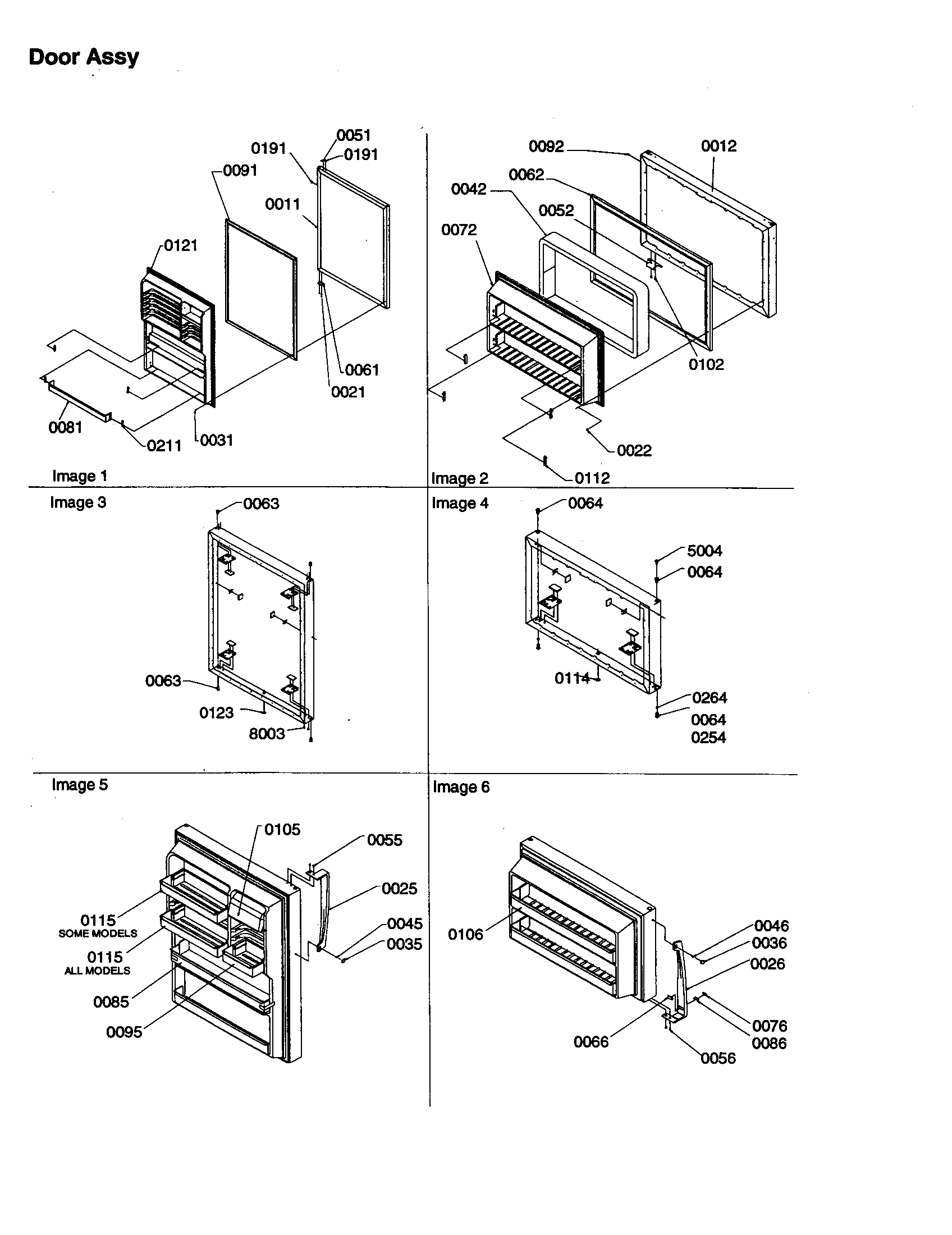 Amana TM18V2W-P1318006WW door assembly diagram